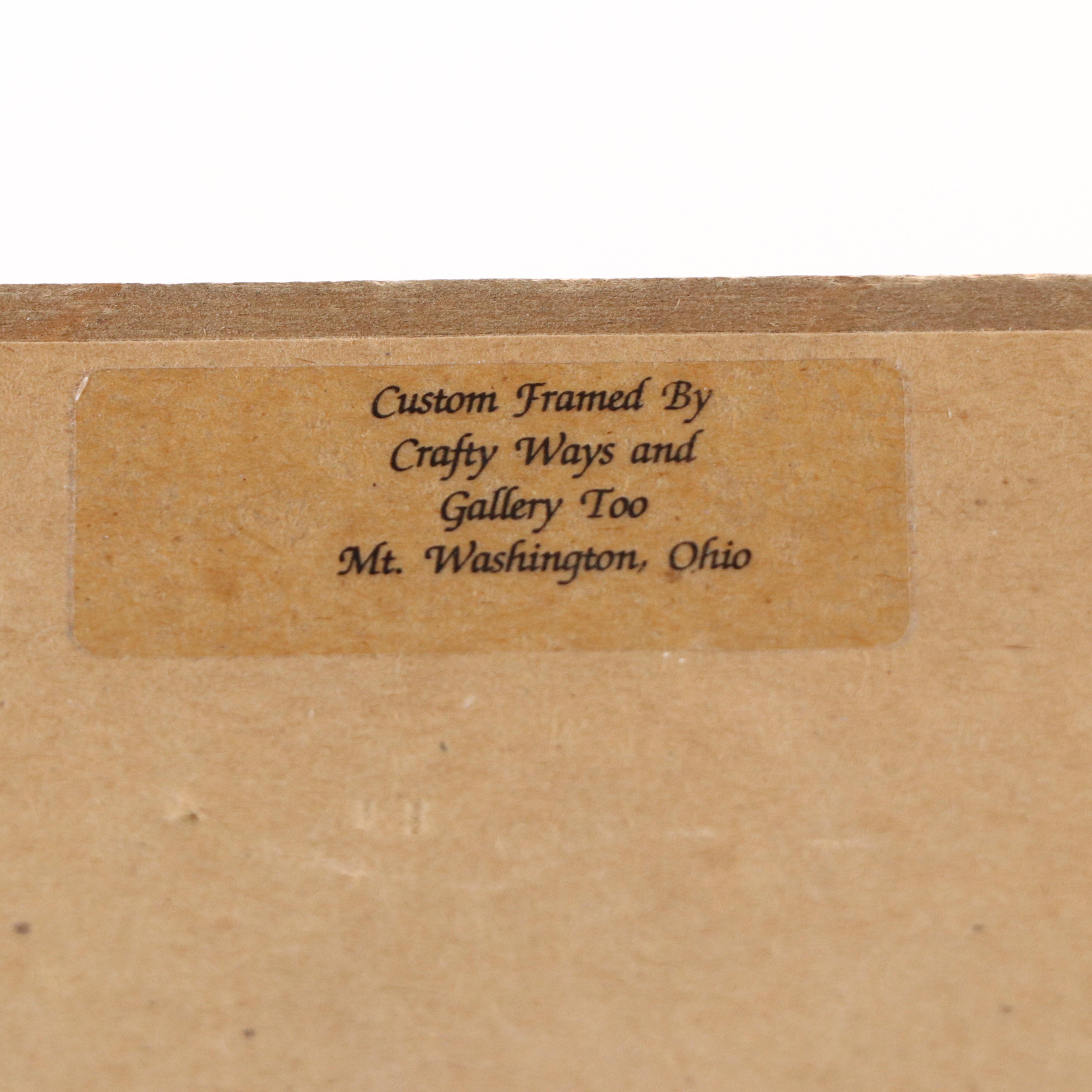 Don Whitlatch Offset Lithograph "Black-capped Chickadee," Late 20th Century