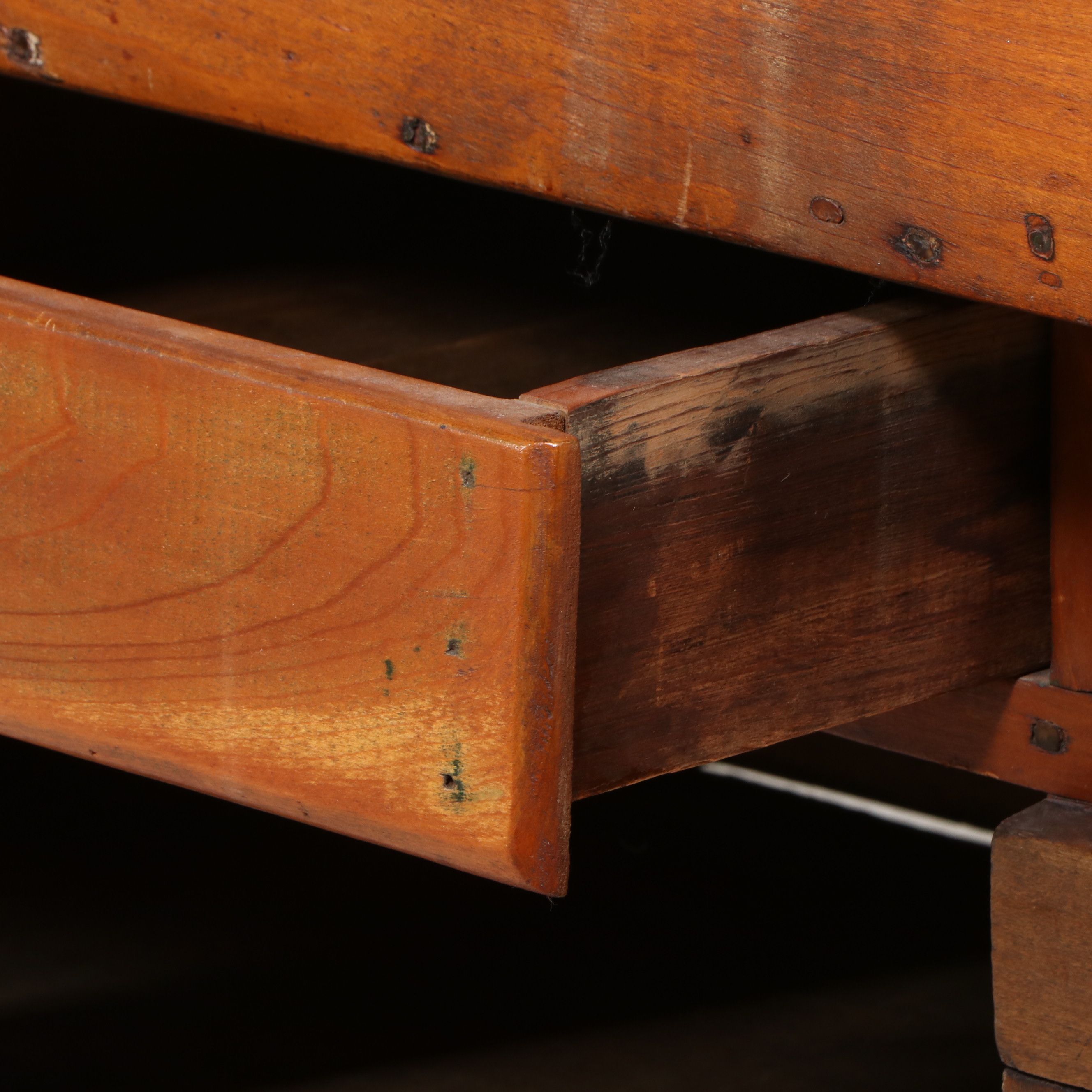 American Primitive Style Cherry Dry Sink, 19th Century