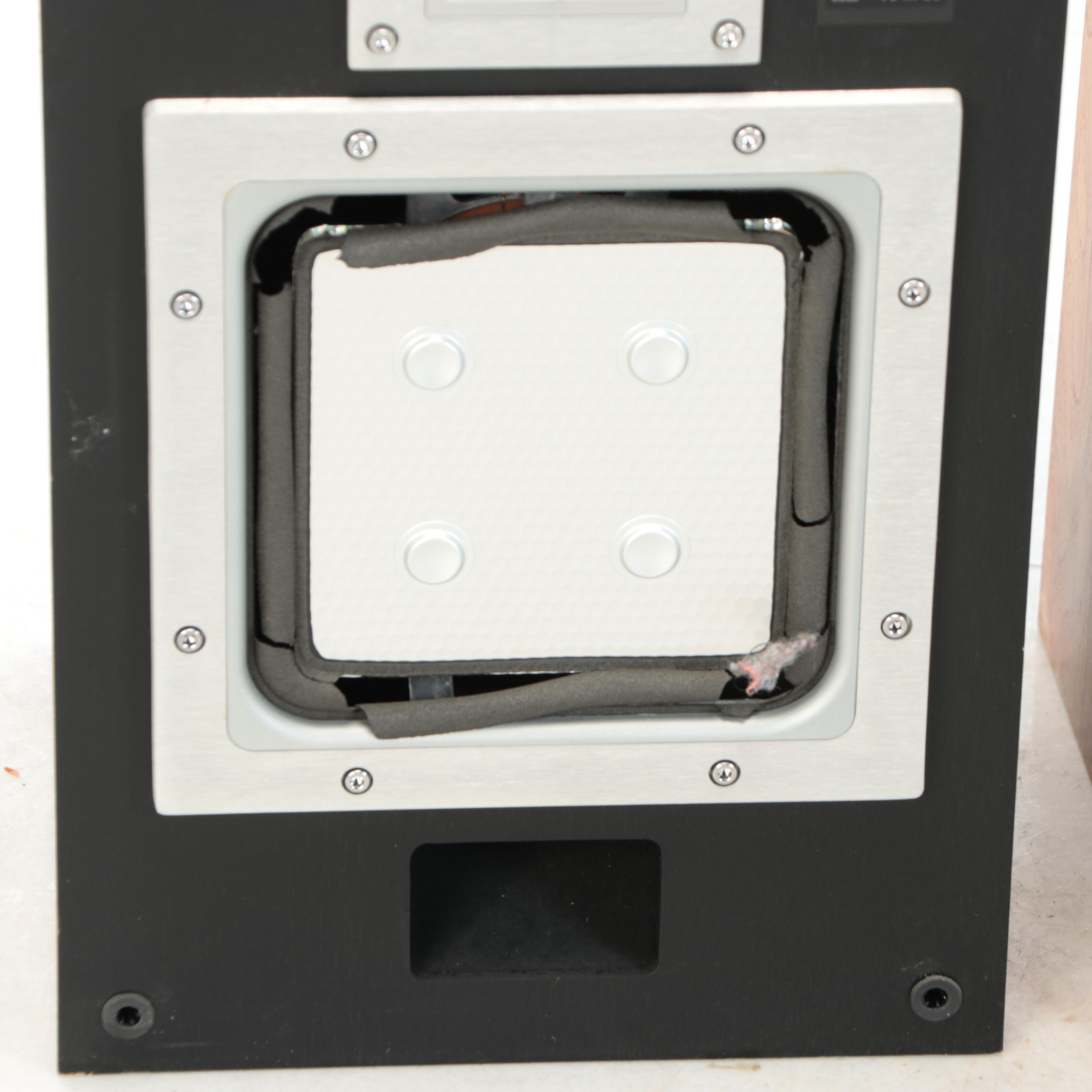 Pair of Sony APM Loudspeakers with Walnut Veneer Cabinets