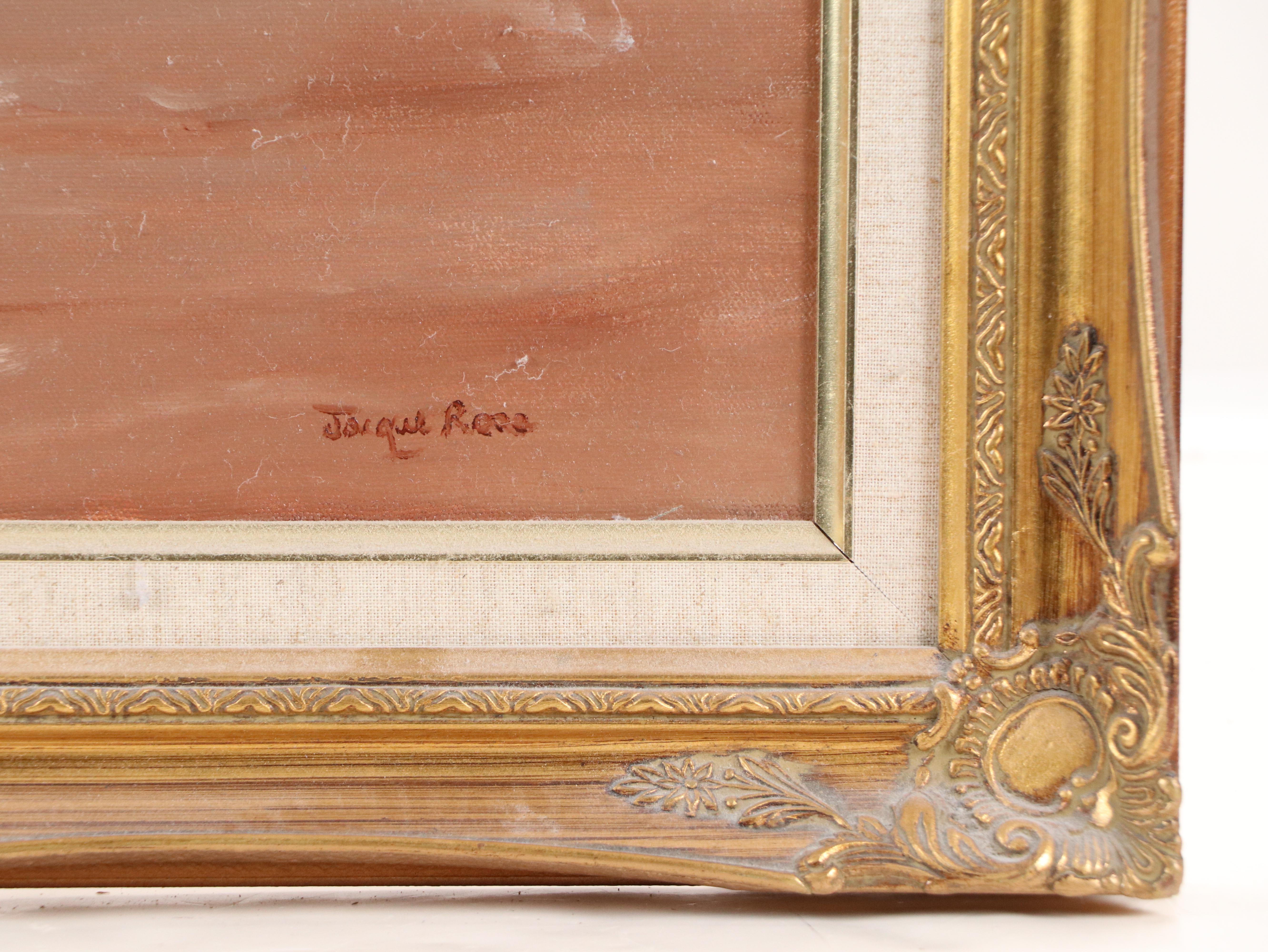 Jacqueline Ross Oil Painting "Seascape," Late 20th Century