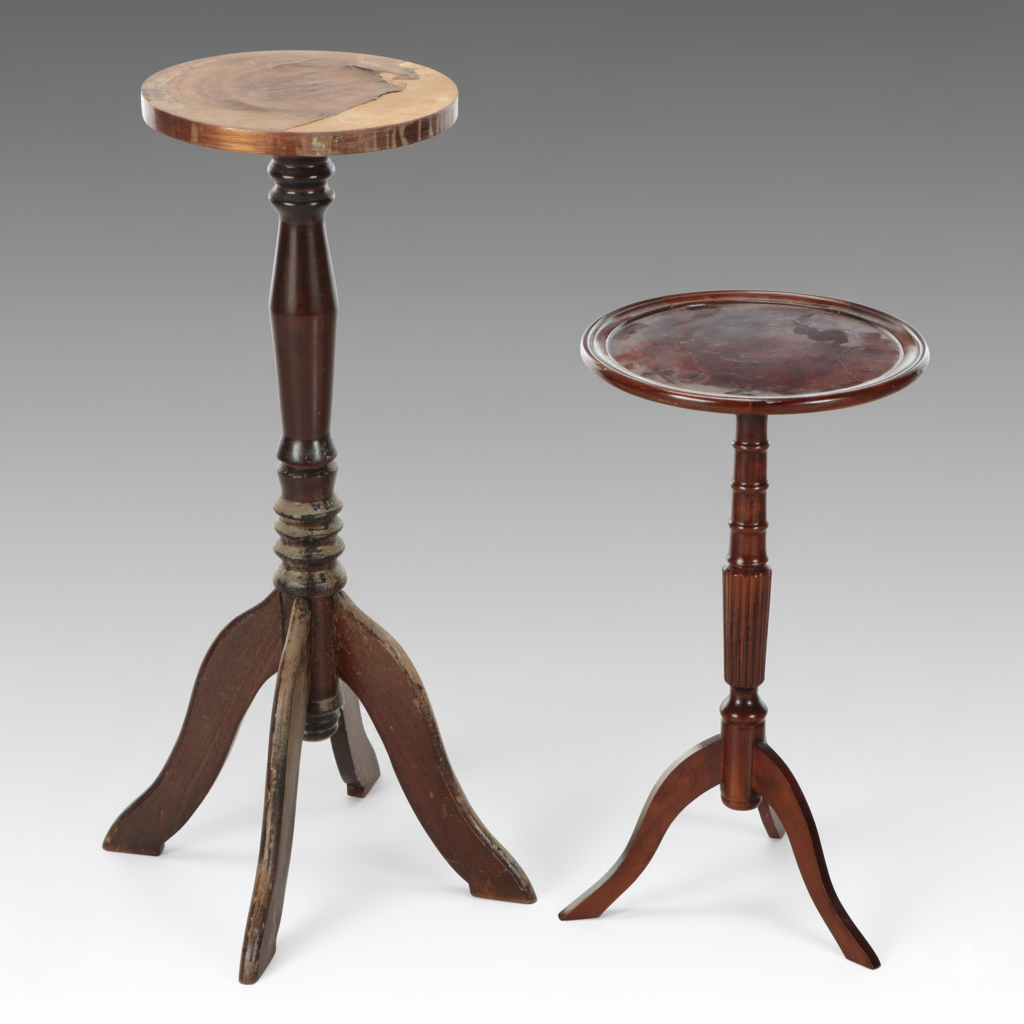 Wooden Pedestal Planter Stands