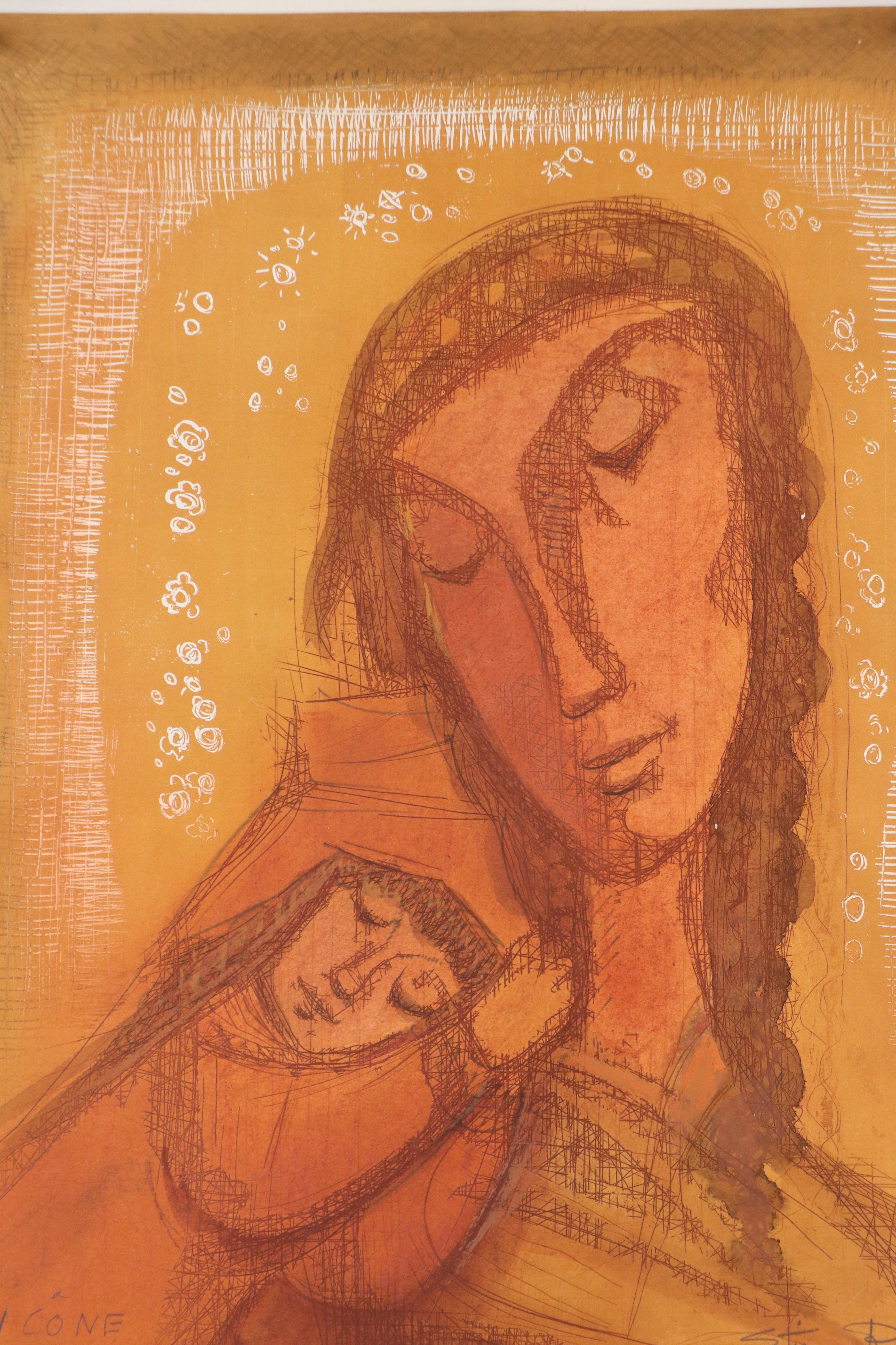 Etienne Ret Etchings "Maternité Etoilée" and Other, Mid-20th Century