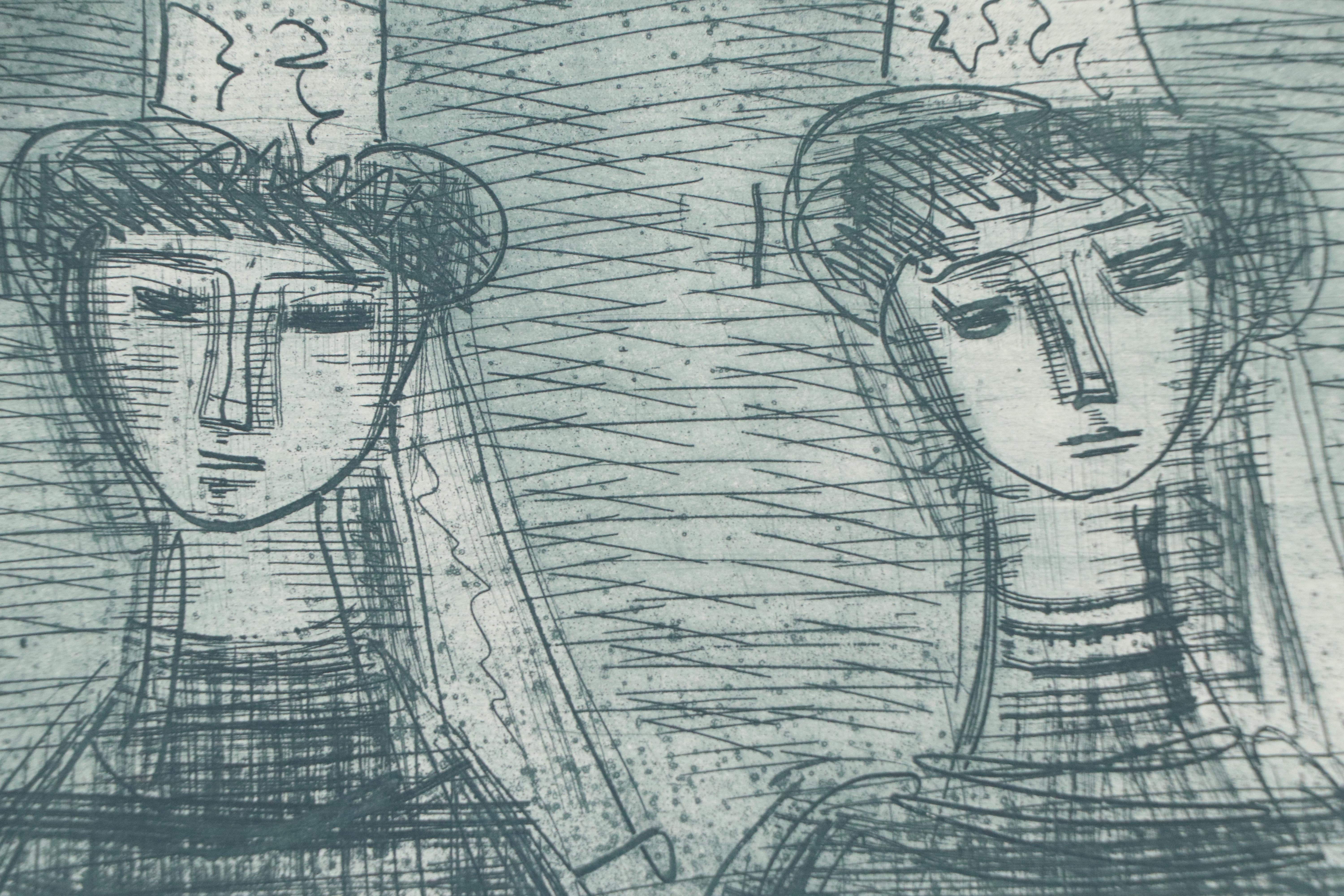 Etienne Ret Etchings "Maternité Etoilée" and Other, Mid-20th Century