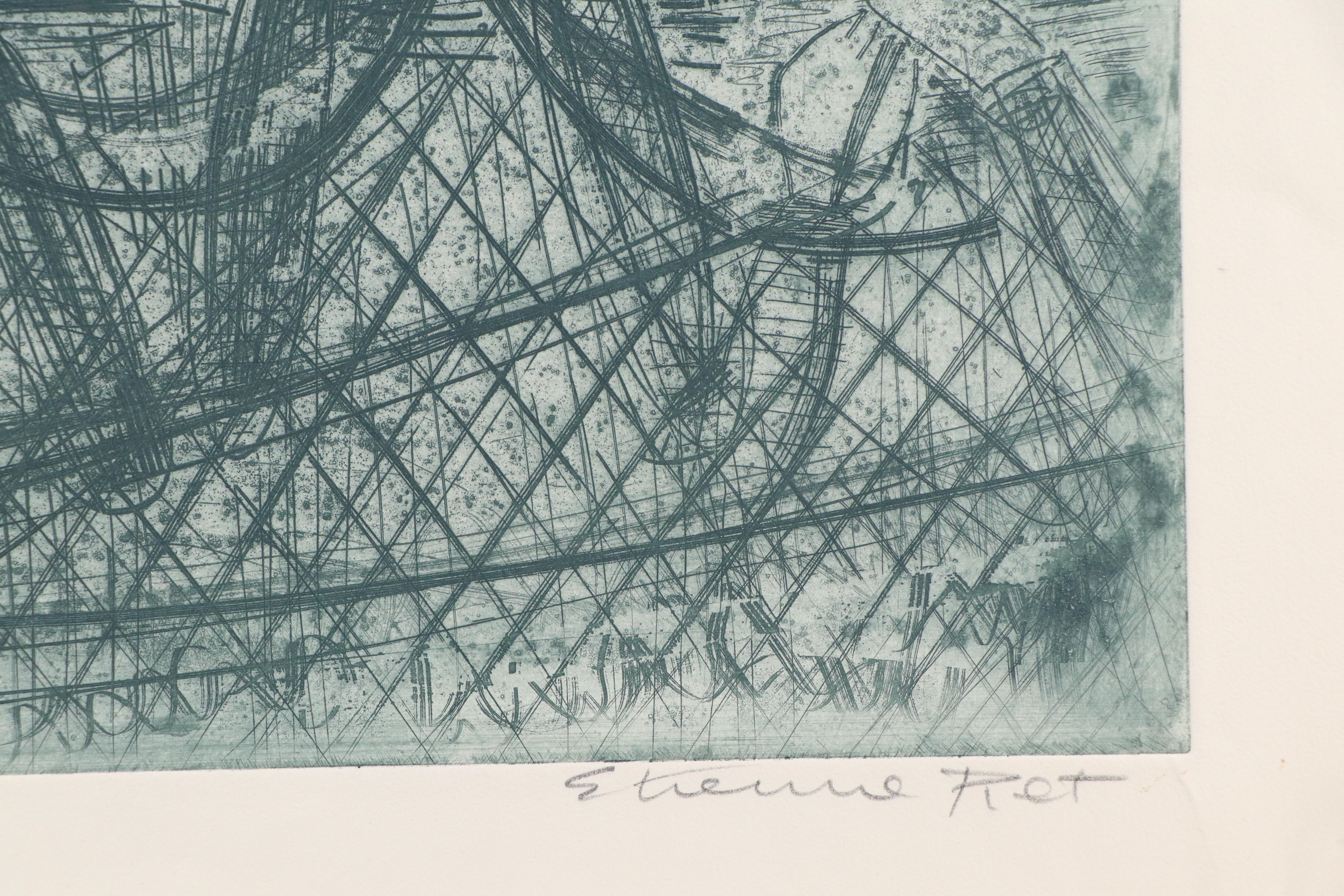 Etienne Ret Etchings "Maternité Etoilée" and Other, Mid-20th Century