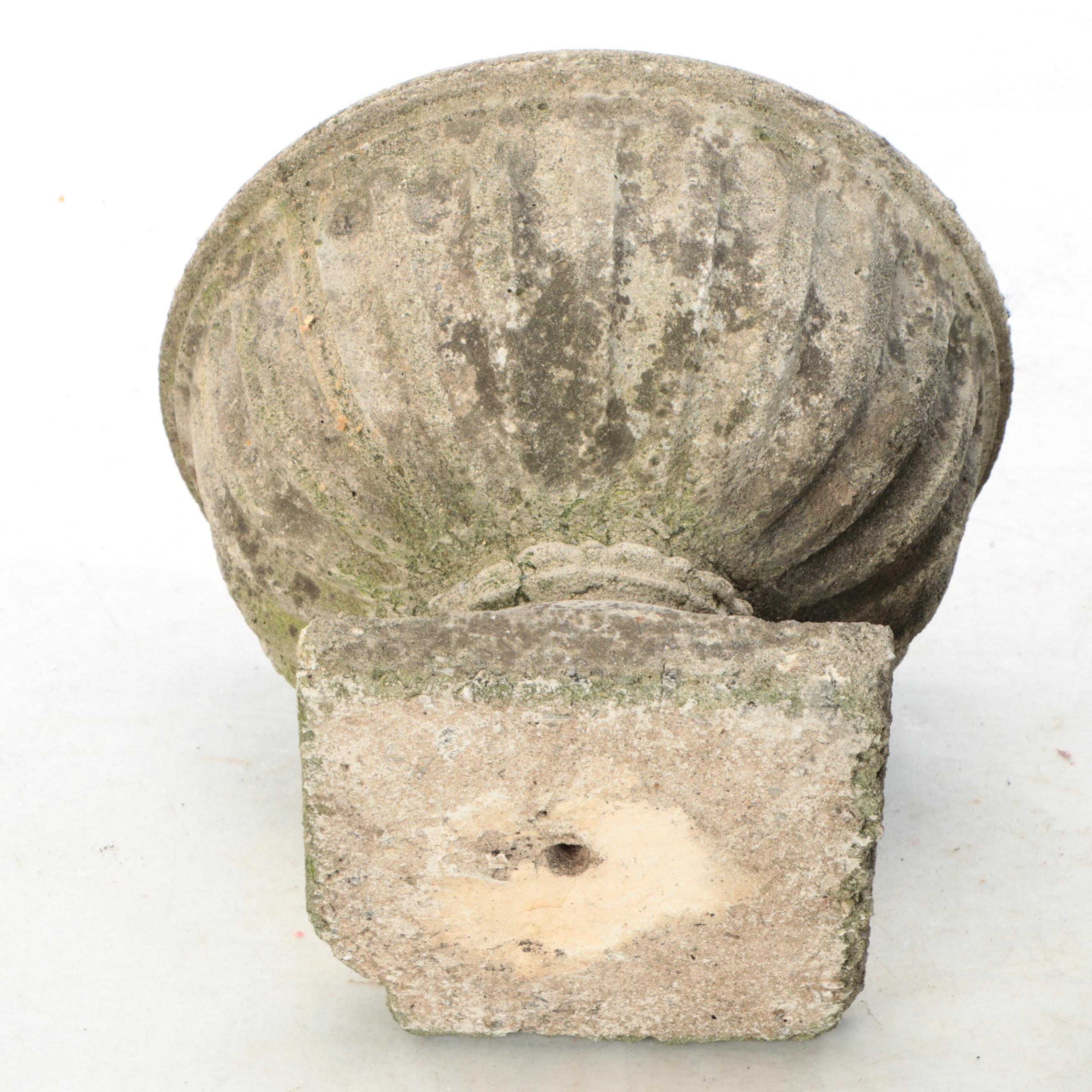Pair of Cast Concrete Garden Urns