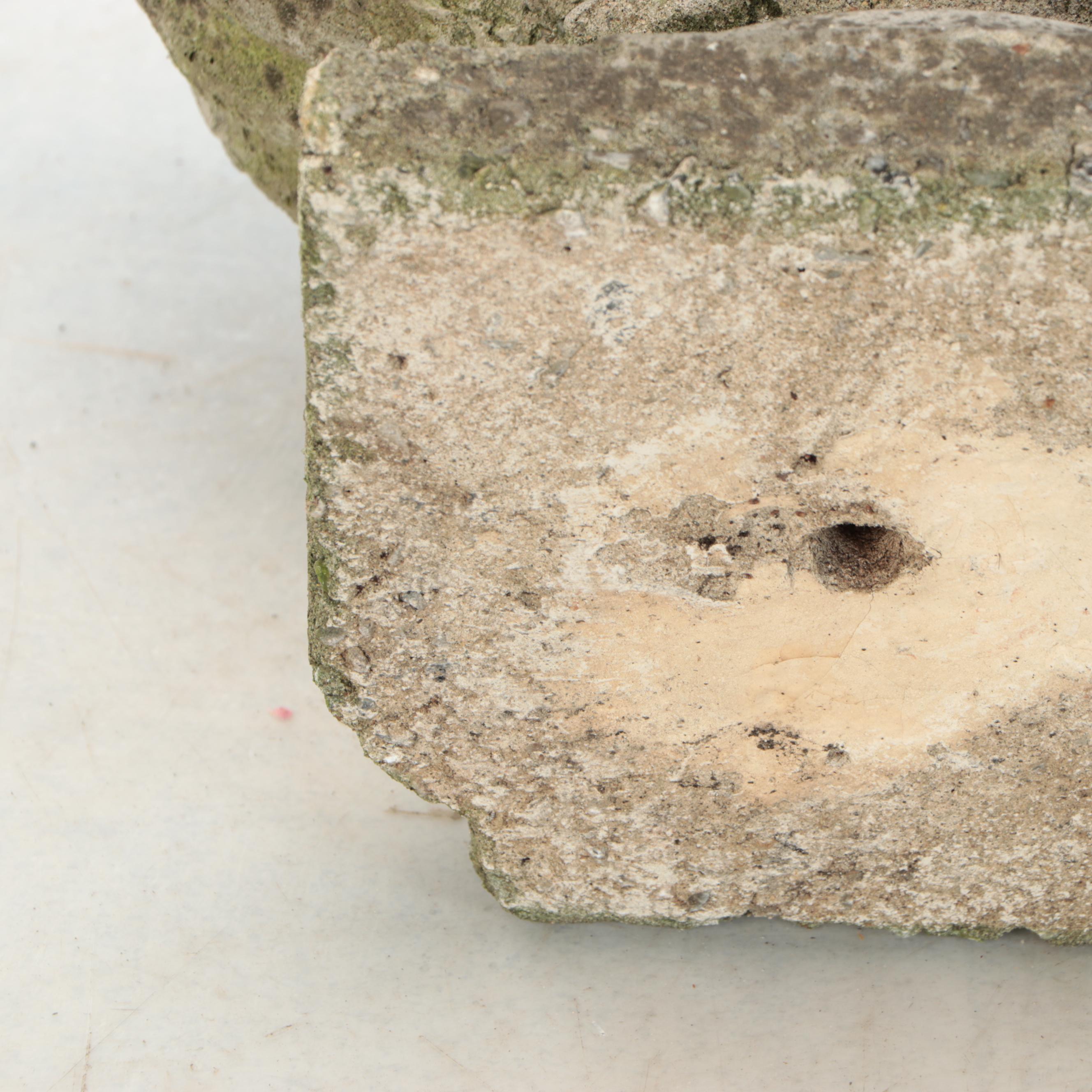 Pair of Cast Concrete Garden Urns