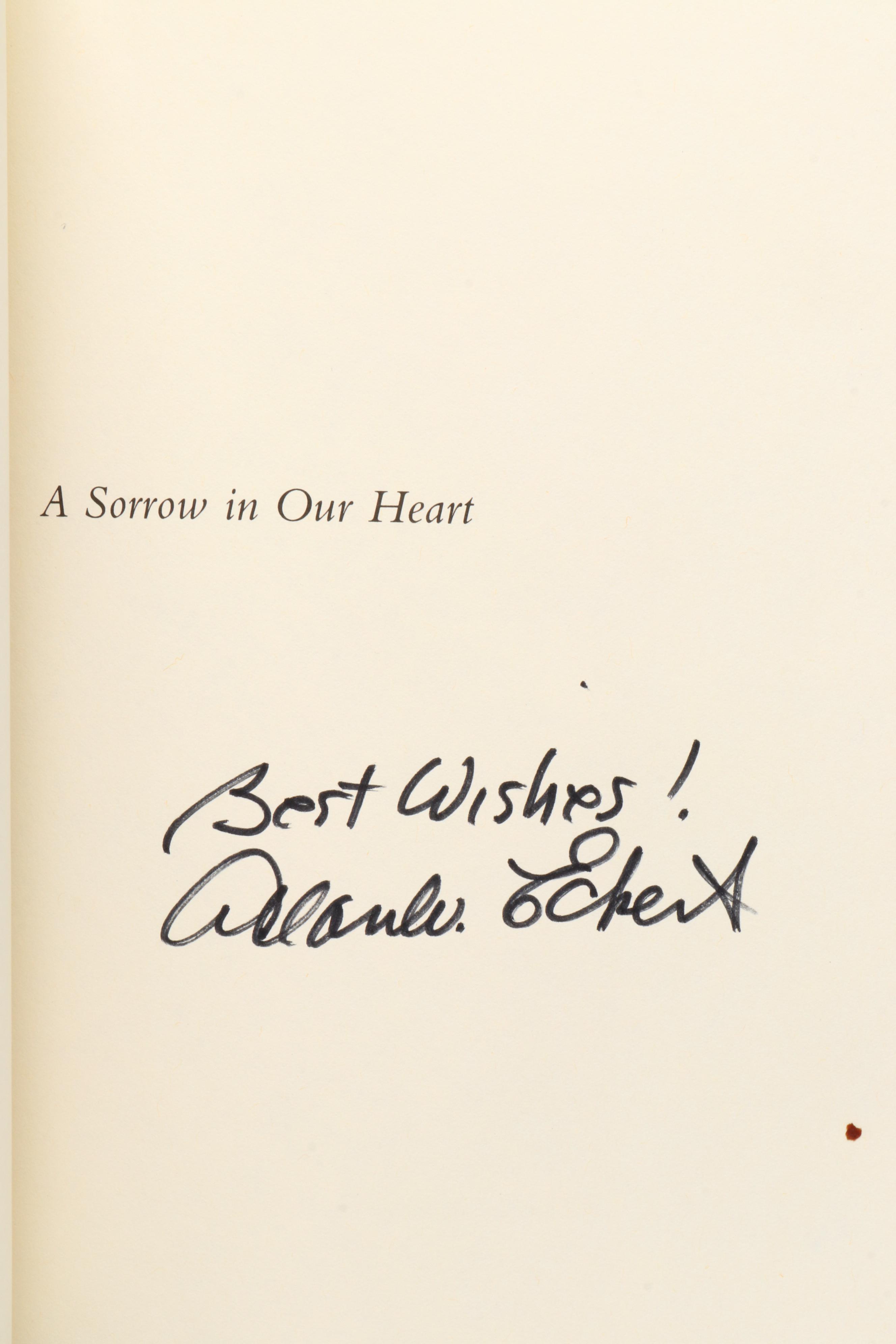Signed First Edition "A Sorrow in Our Heart" and More Books by Allan W. Eckert