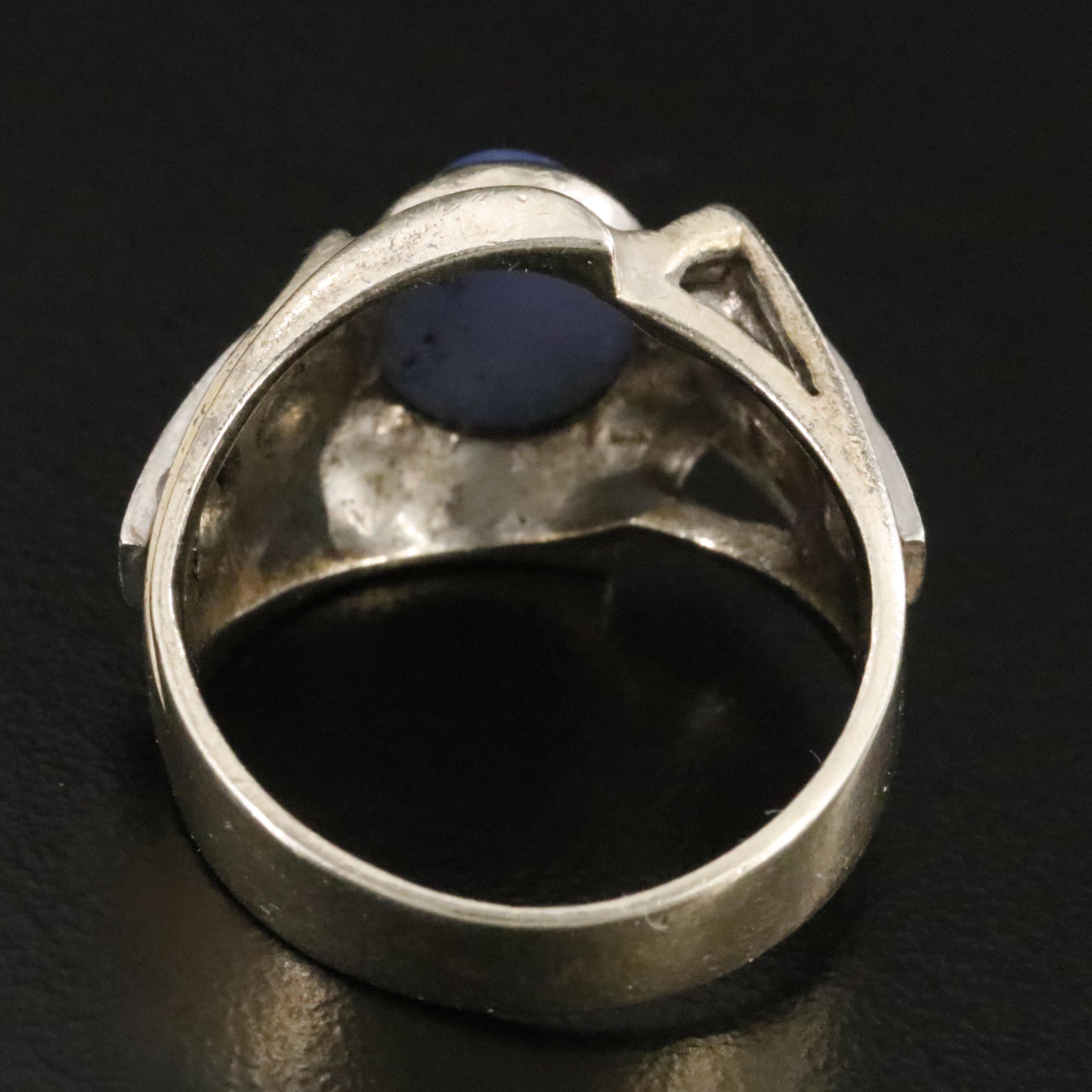 14K Star Sapphire and Diamond Ring