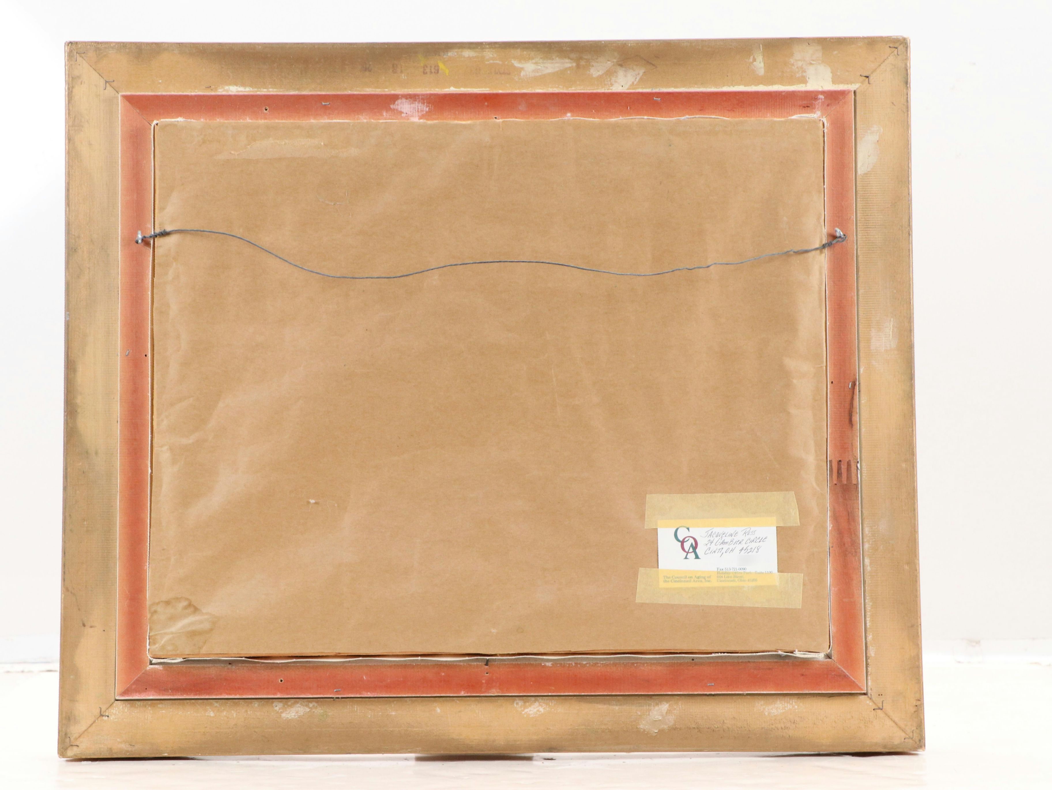 Jacqueline Ross Oil Painting "Seascape," Late 20th Century