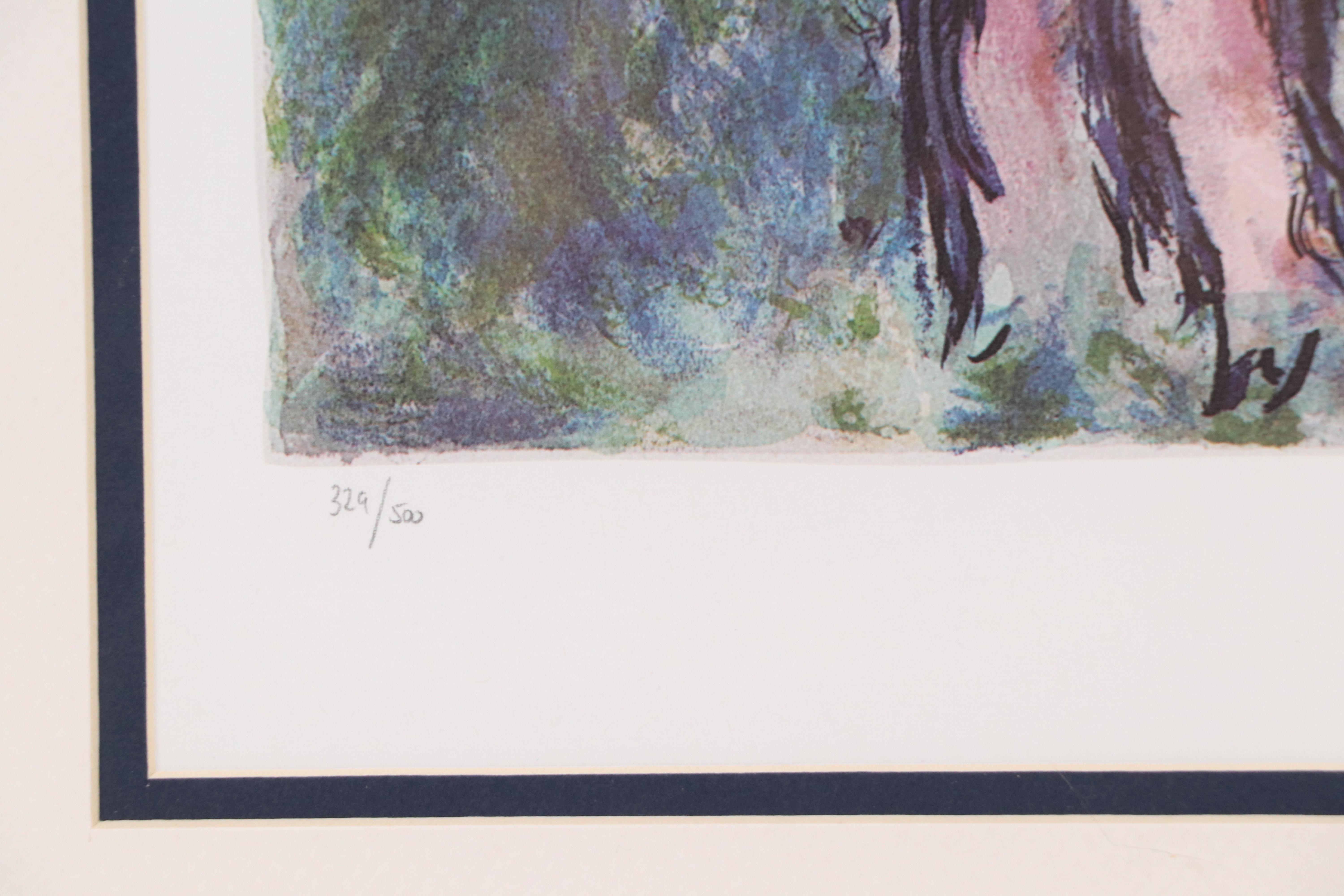 After Marc Chagall Offset Lithograph "Sur La Route Du Village"