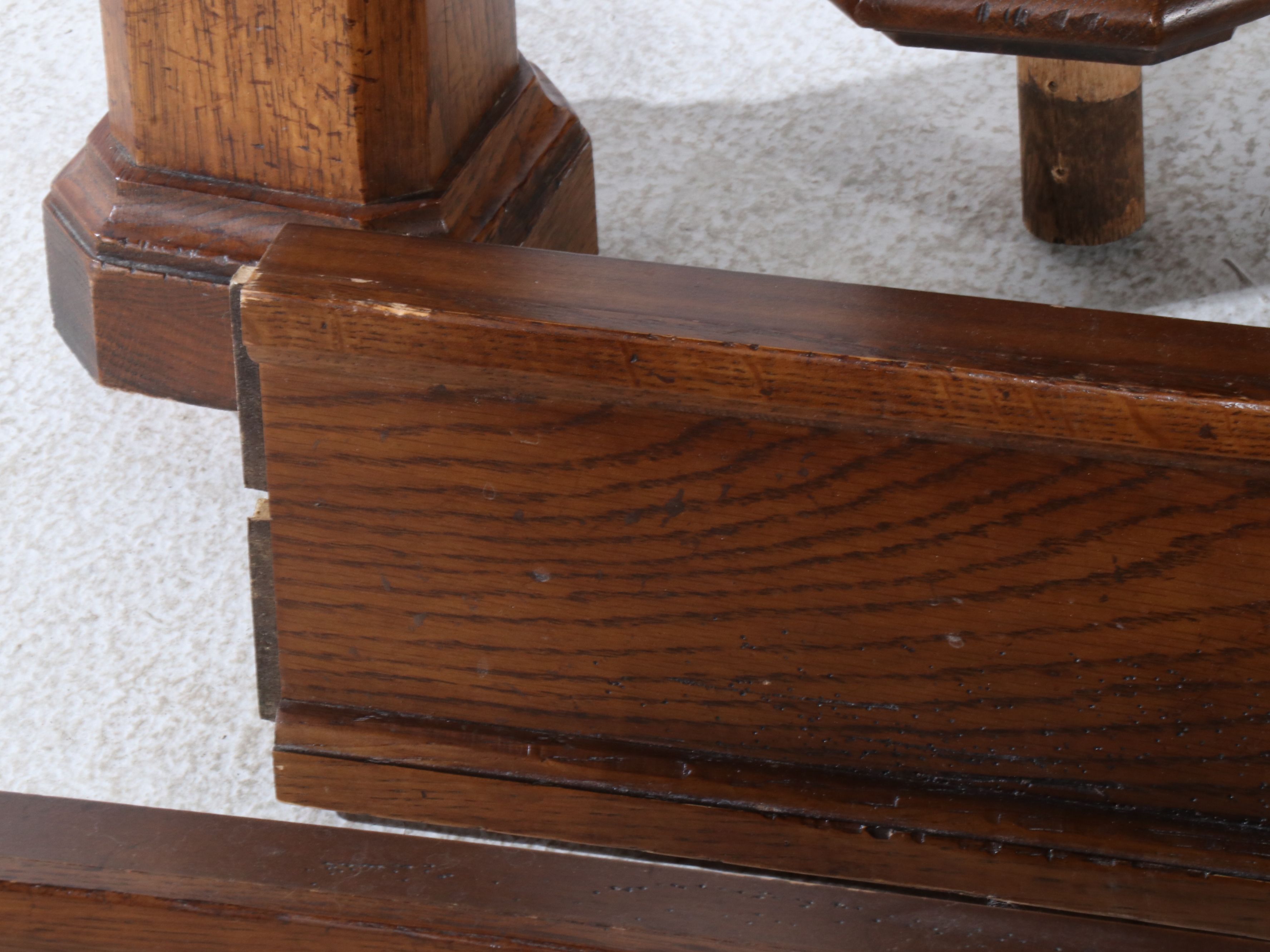 Baker Furniture Queen Size Oak Tester Bed