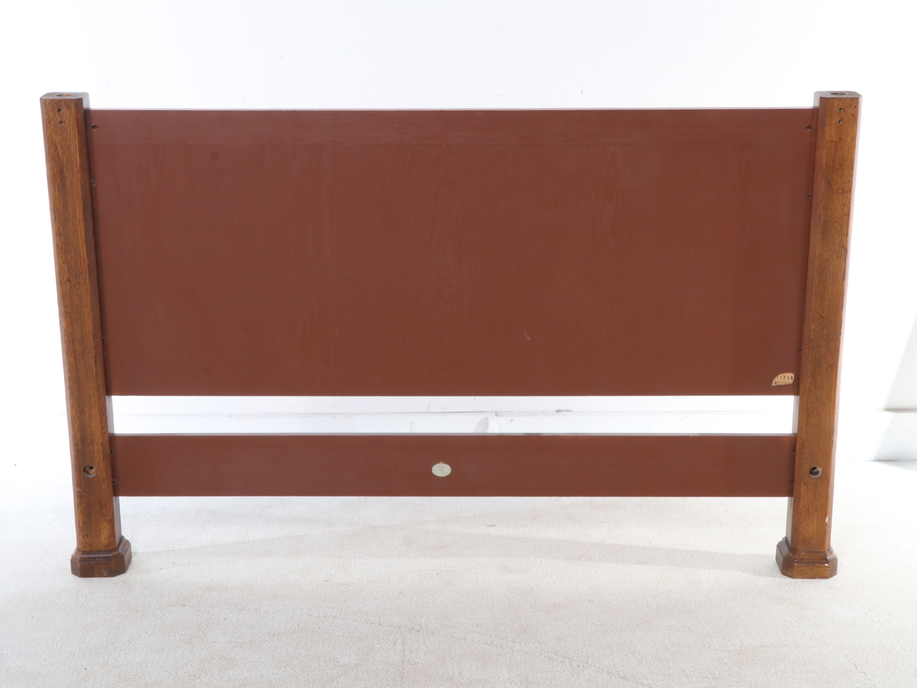 Baker Furniture Queen Size Oak Tester Bed