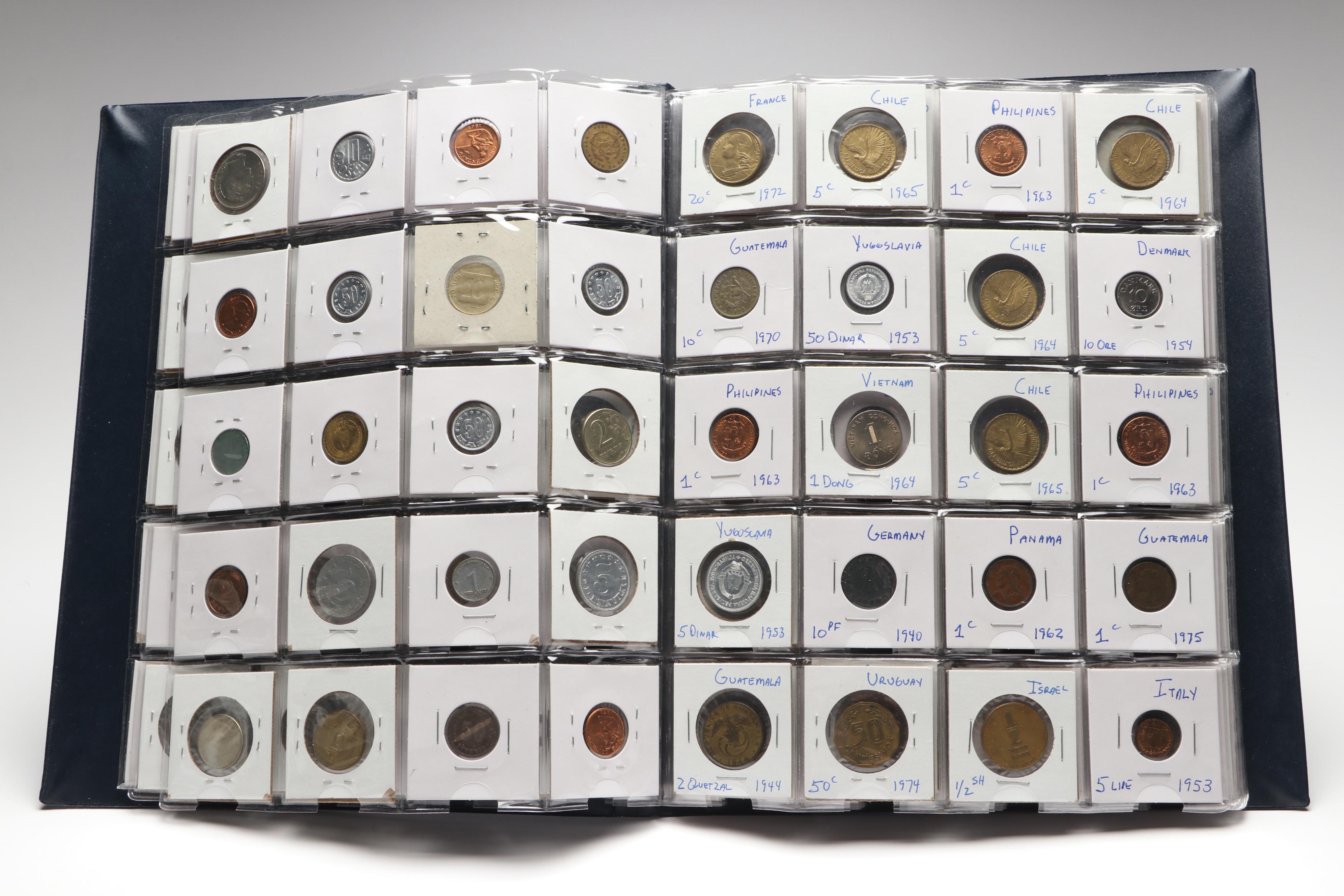 Large Collection of 400 20th Century Foreign Coins