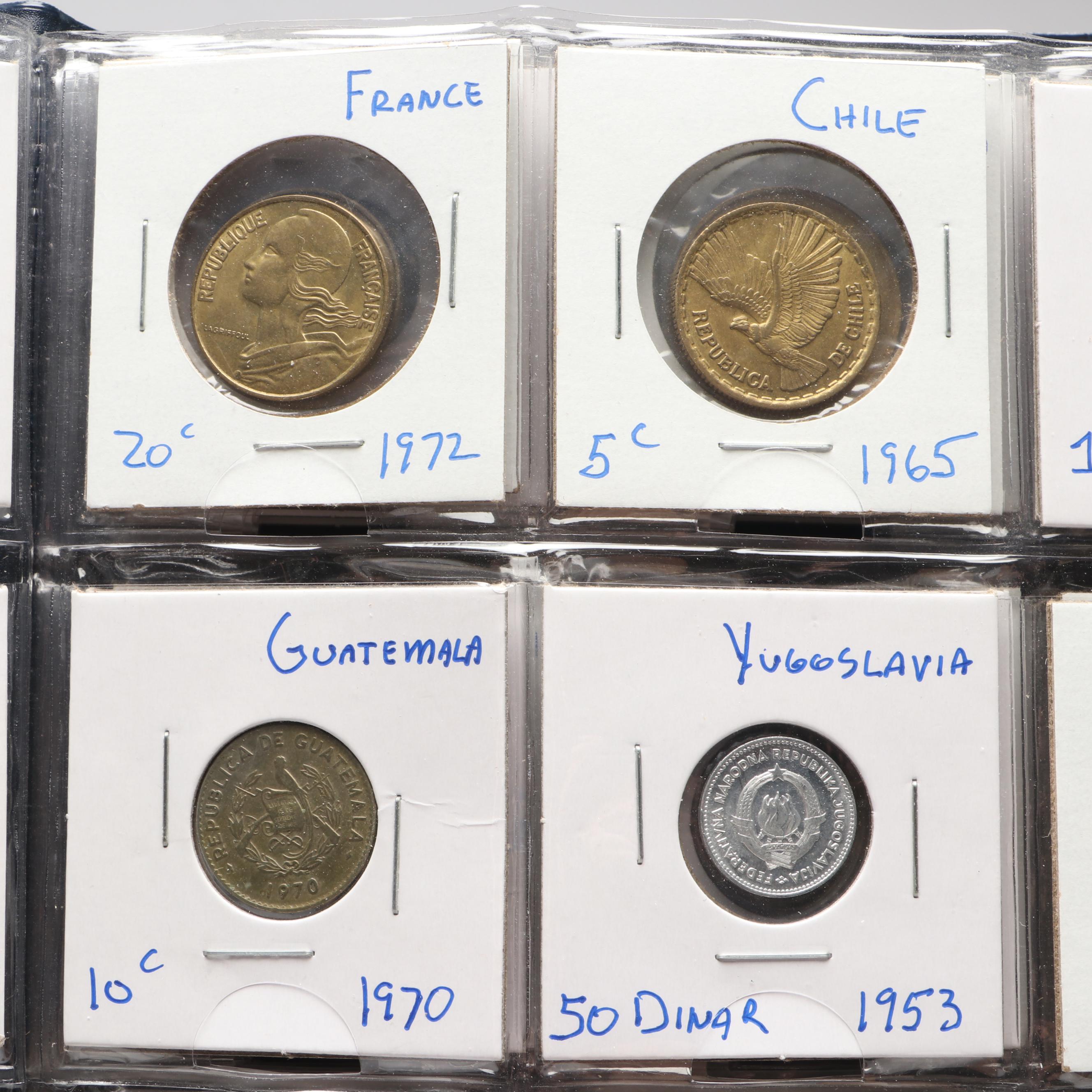 Large Collection of 400 20th Century Foreign Coins