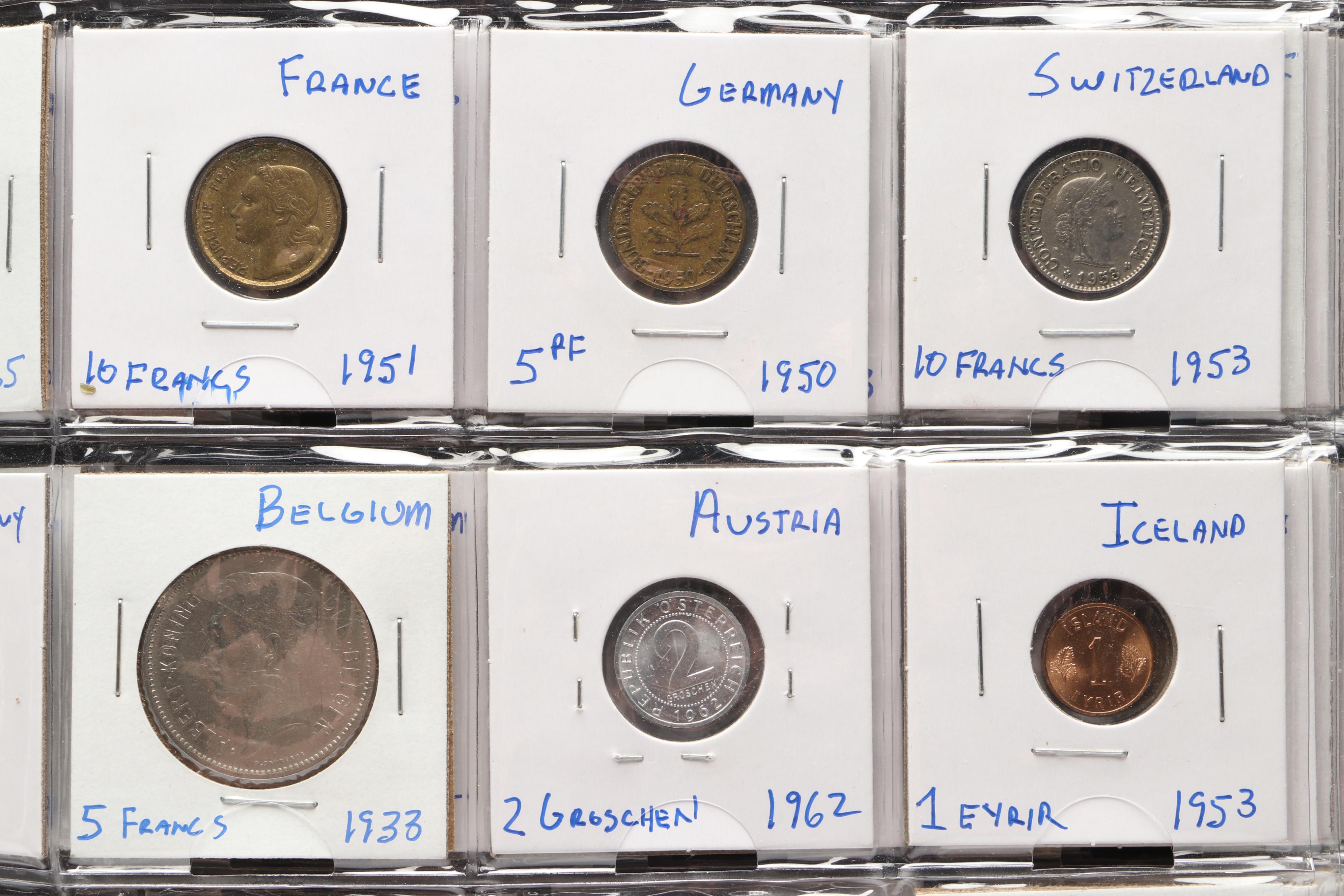 Large Collection of 400 20th Century Foreign Coins