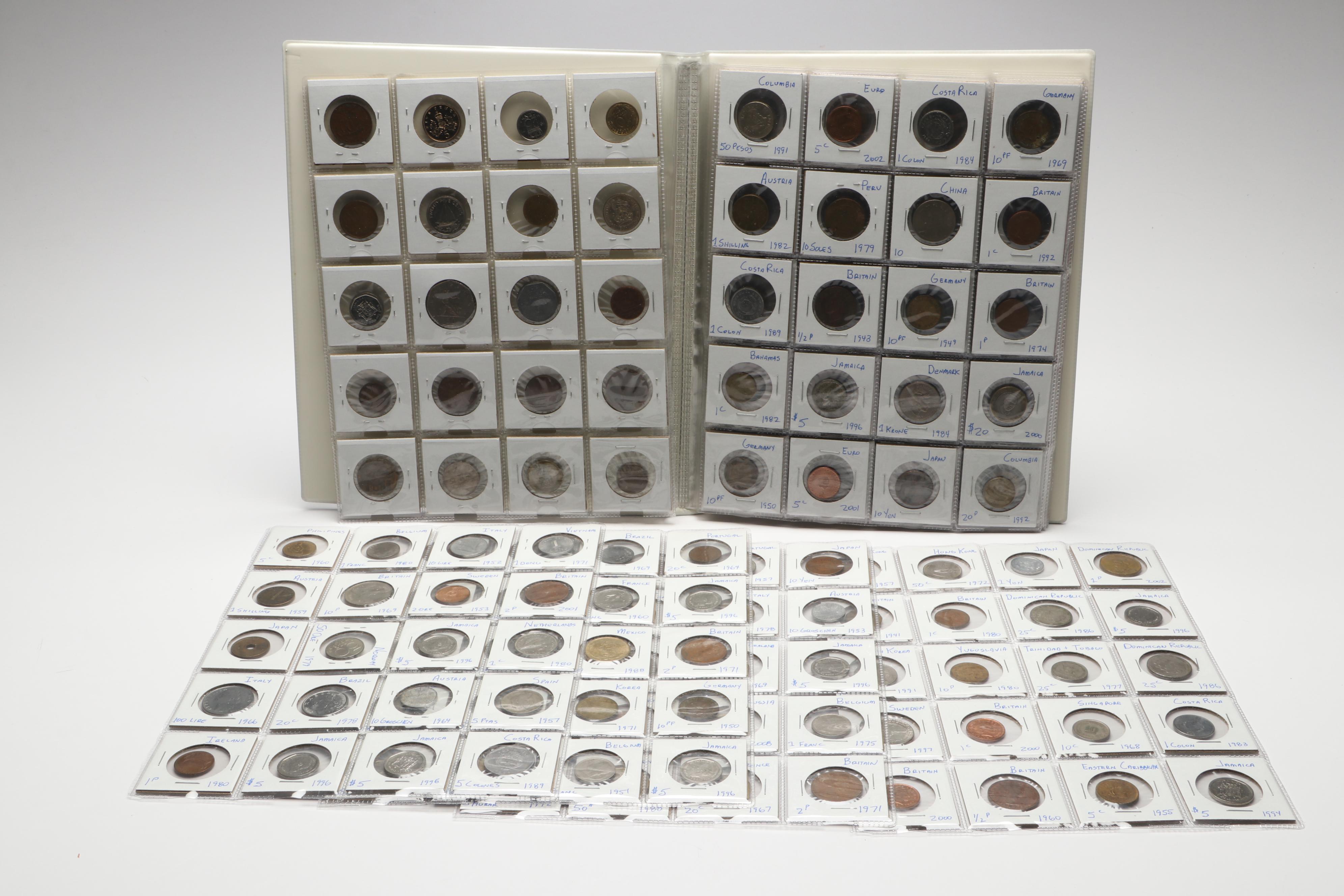 Large Collection of 400 20th Century Foreign Coins