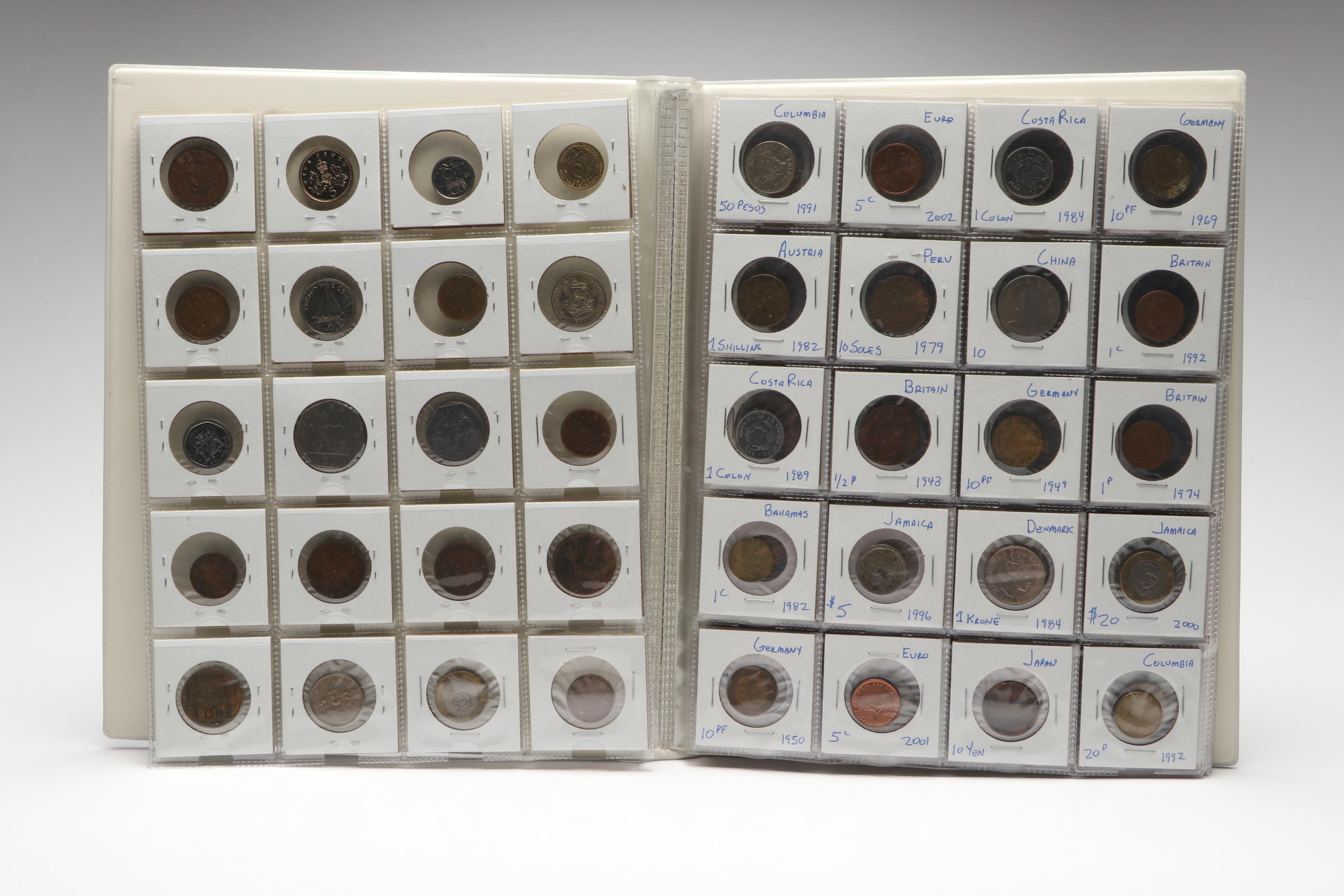 Large Collection of 400 20th Century Foreign Coins
