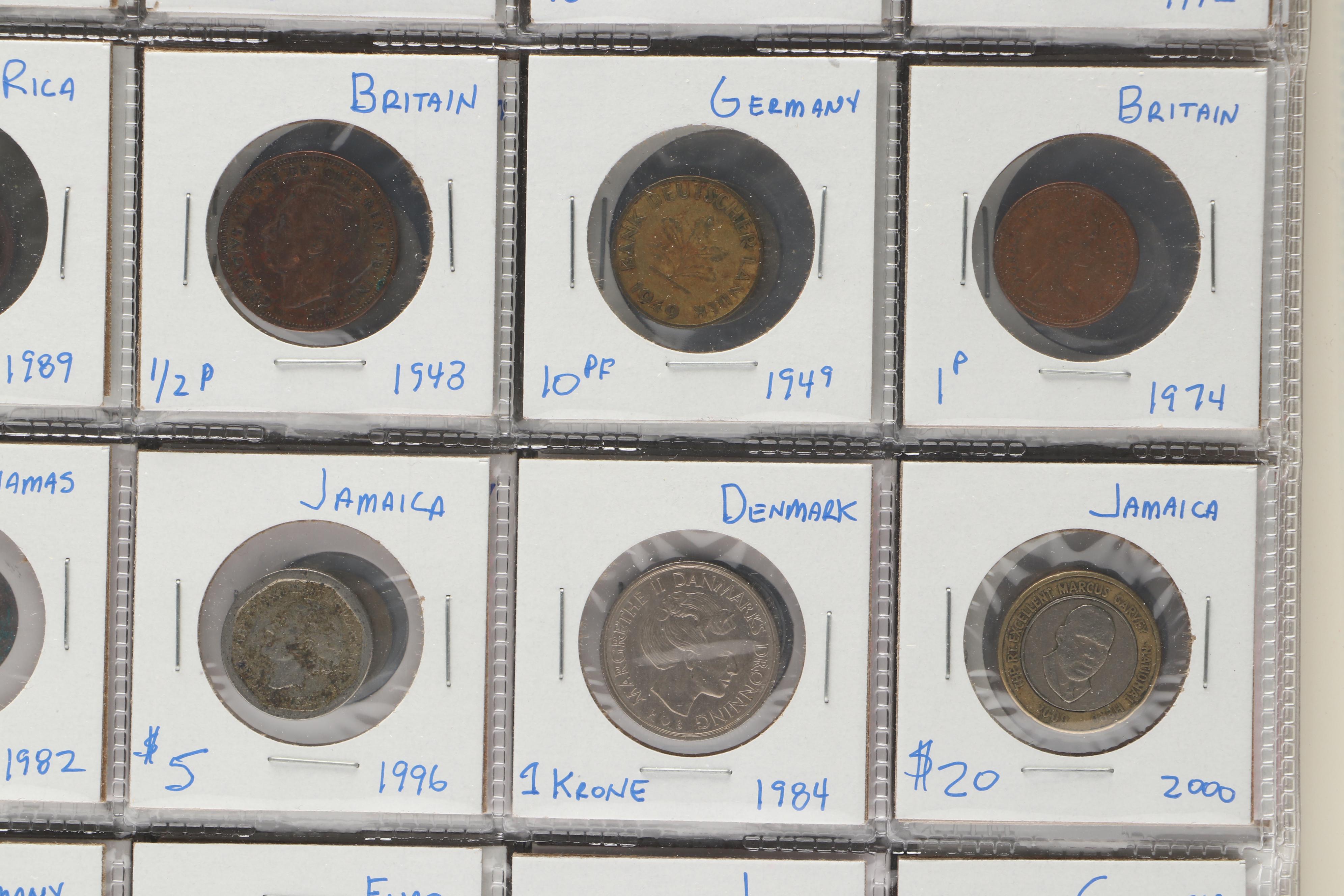 Large Collection of 400 20th Century Foreign Coins