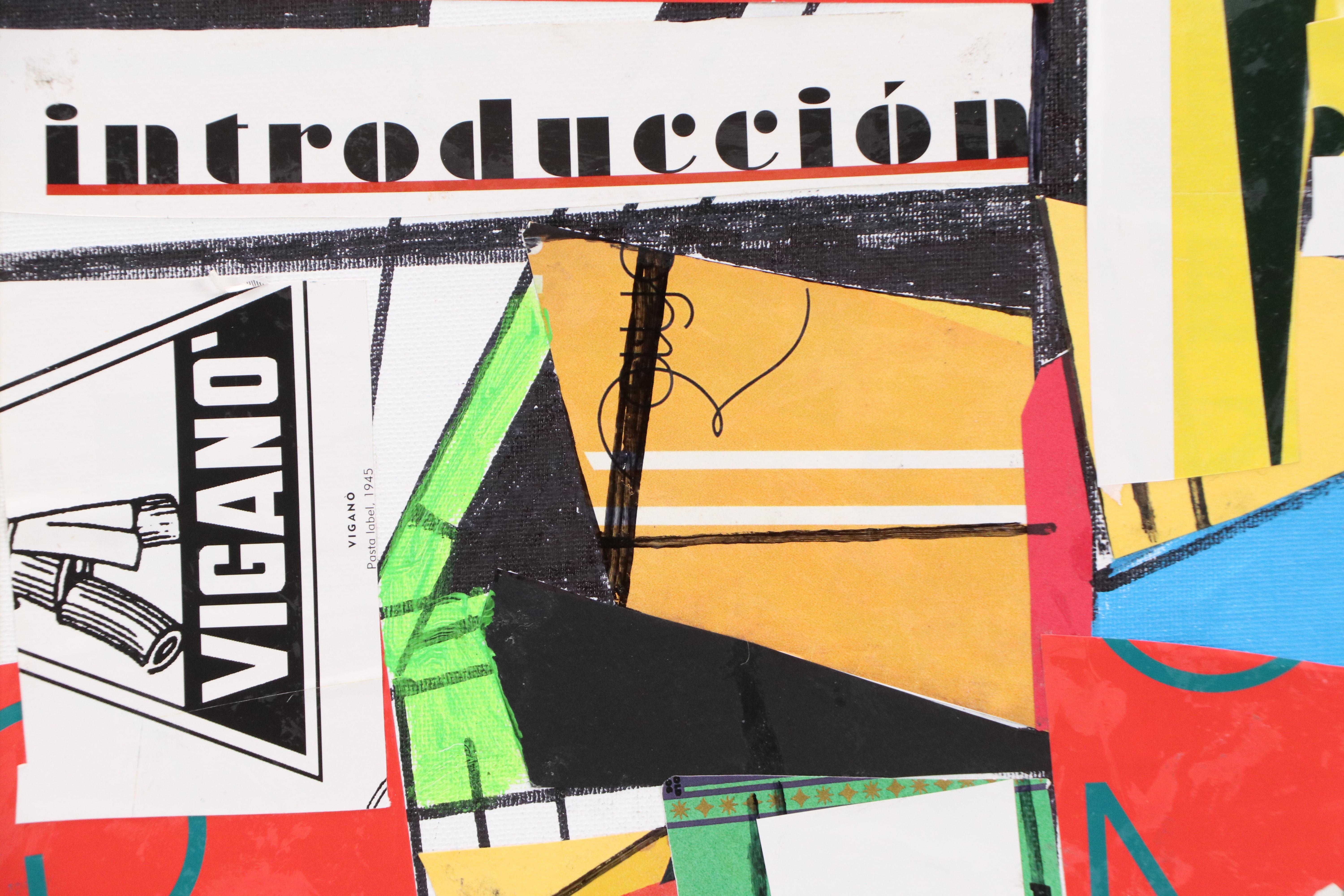 Ronald Ahlström Modern Mixed Media Collage, Late 20th/ 21st Century