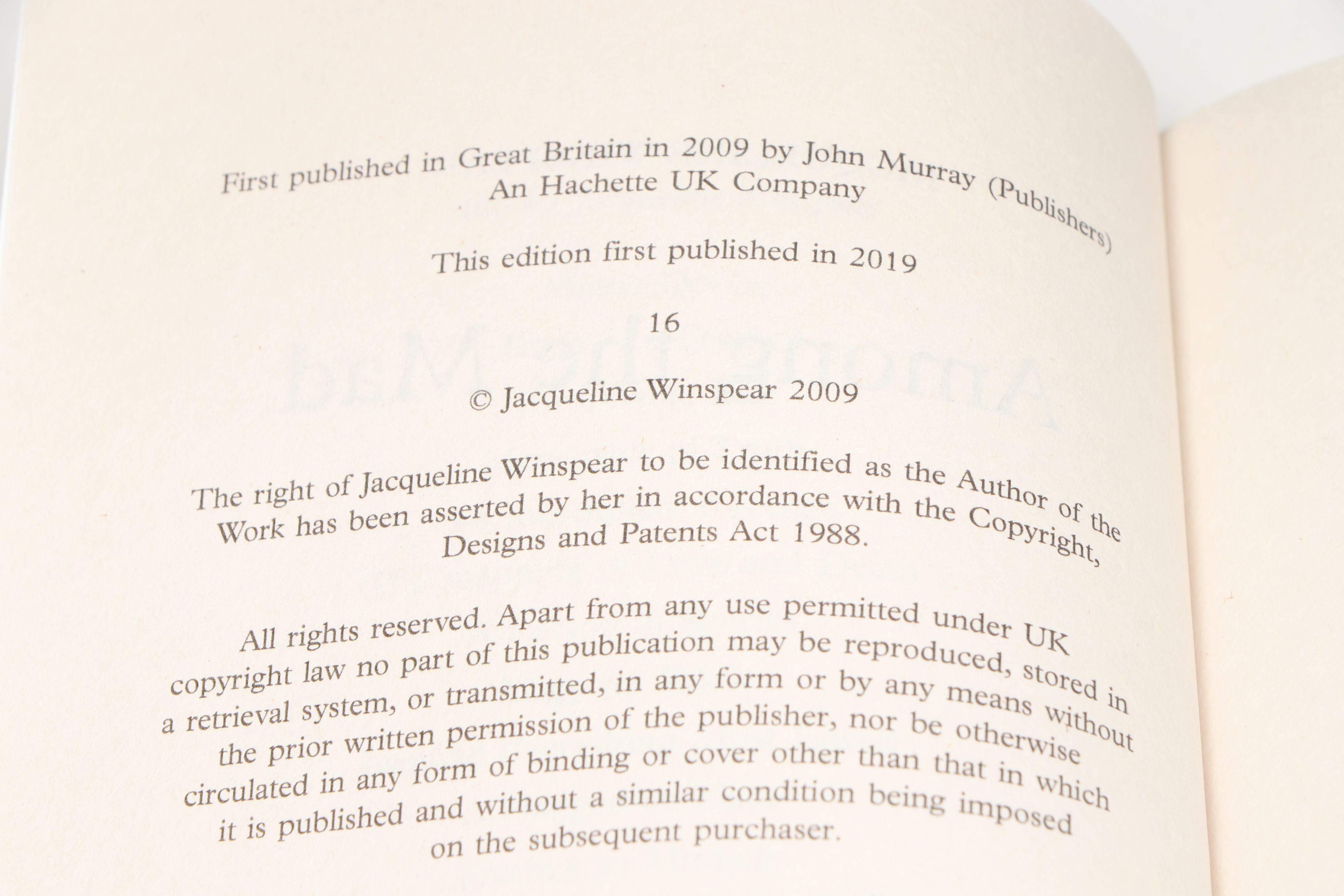 The Maisie Dobbs Series Books 1-6 by Jacqueline Winspear