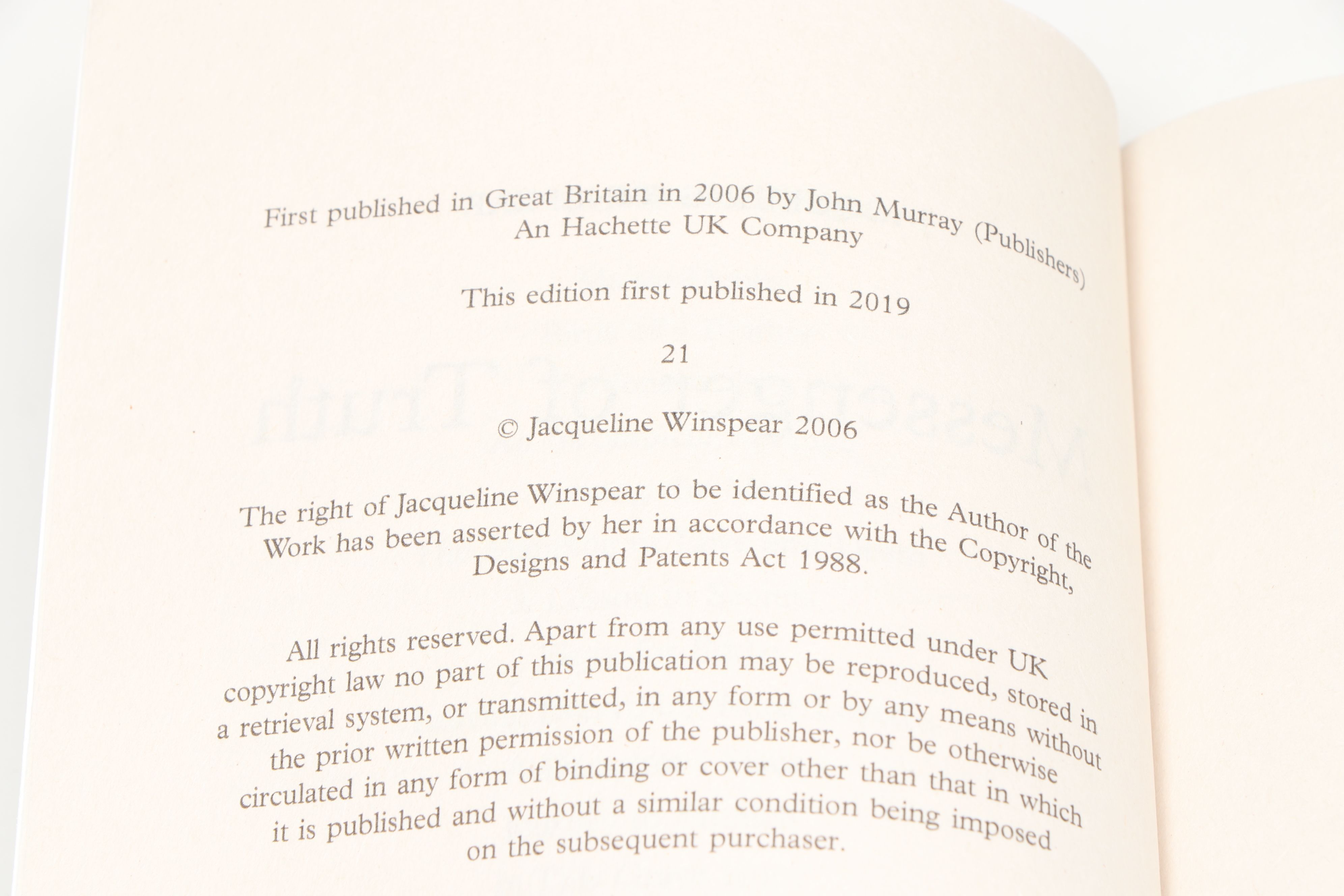 The Maisie Dobbs Series Books 1-6 by Jacqueline Winspear