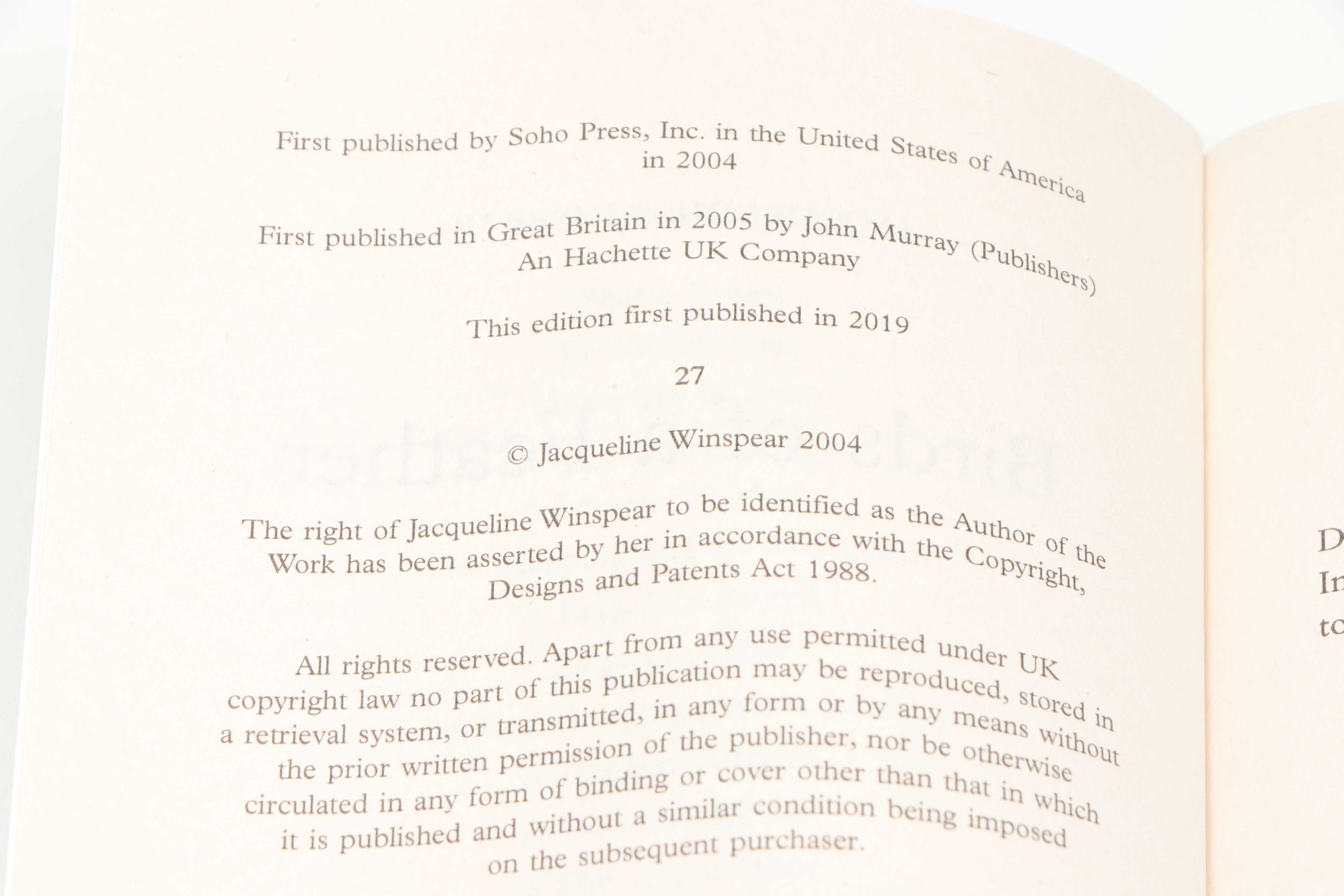 The Maisie Dobbs Series Books 1-6 by Jacqueline Winspear