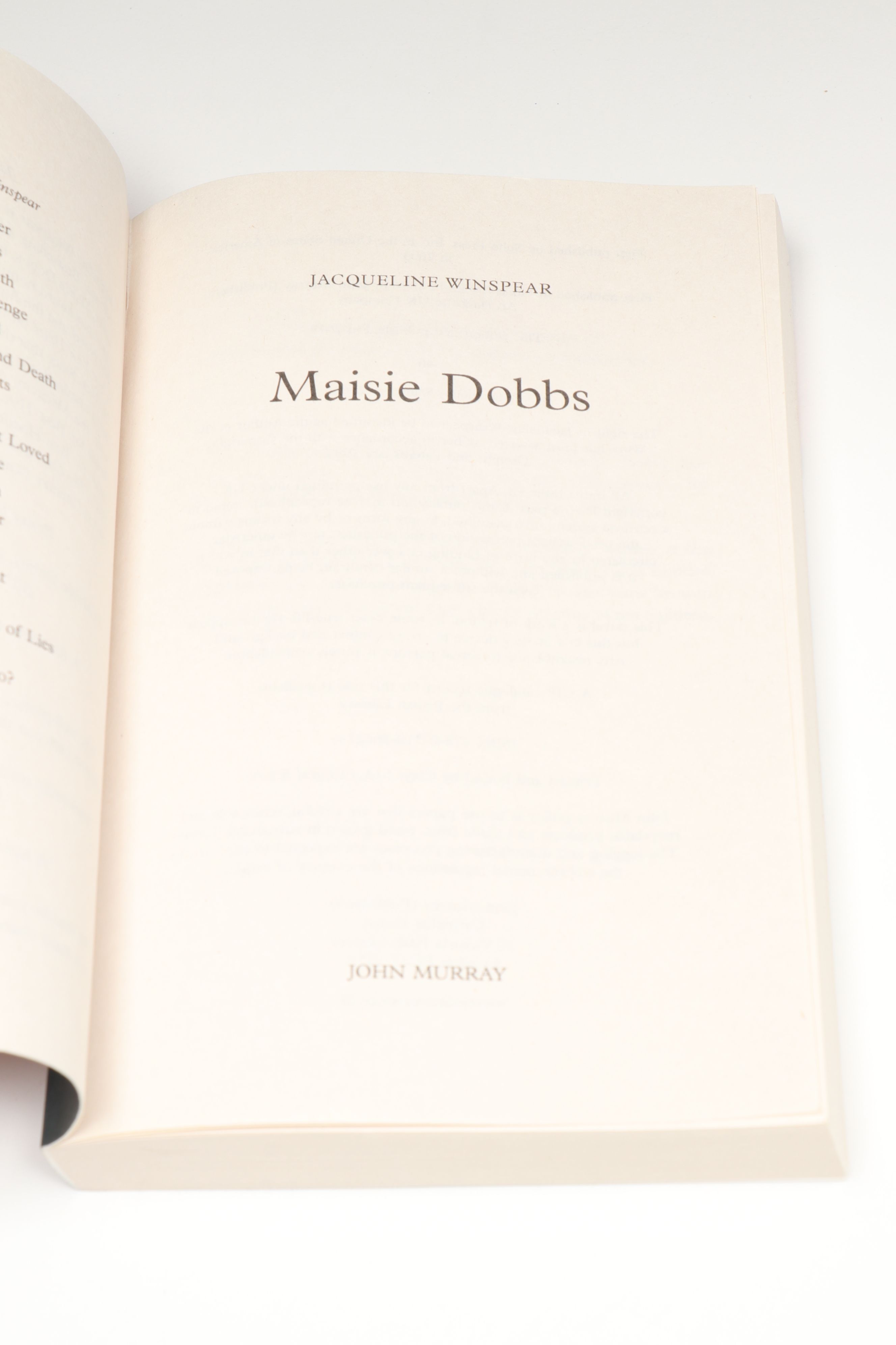 The Maisie Dobbs Series Books 1-6 by Jacqueline Winspear