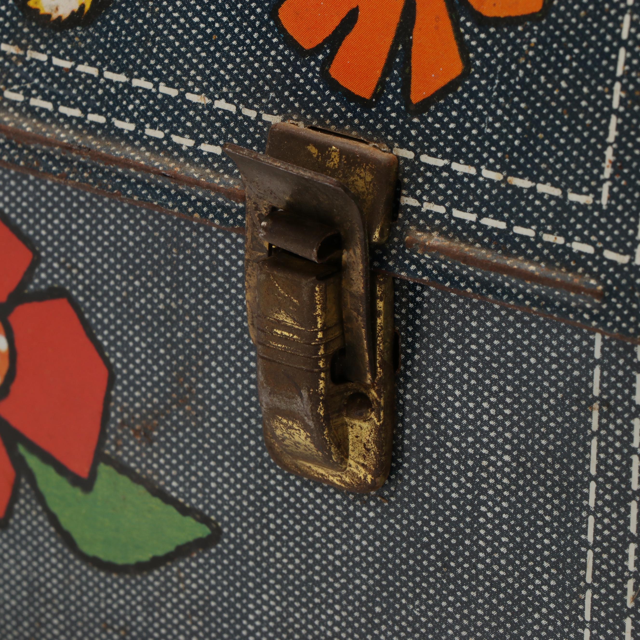 King-Seely Thermos Co. Corsage Lunchbox with Other Metal Lunchboxes