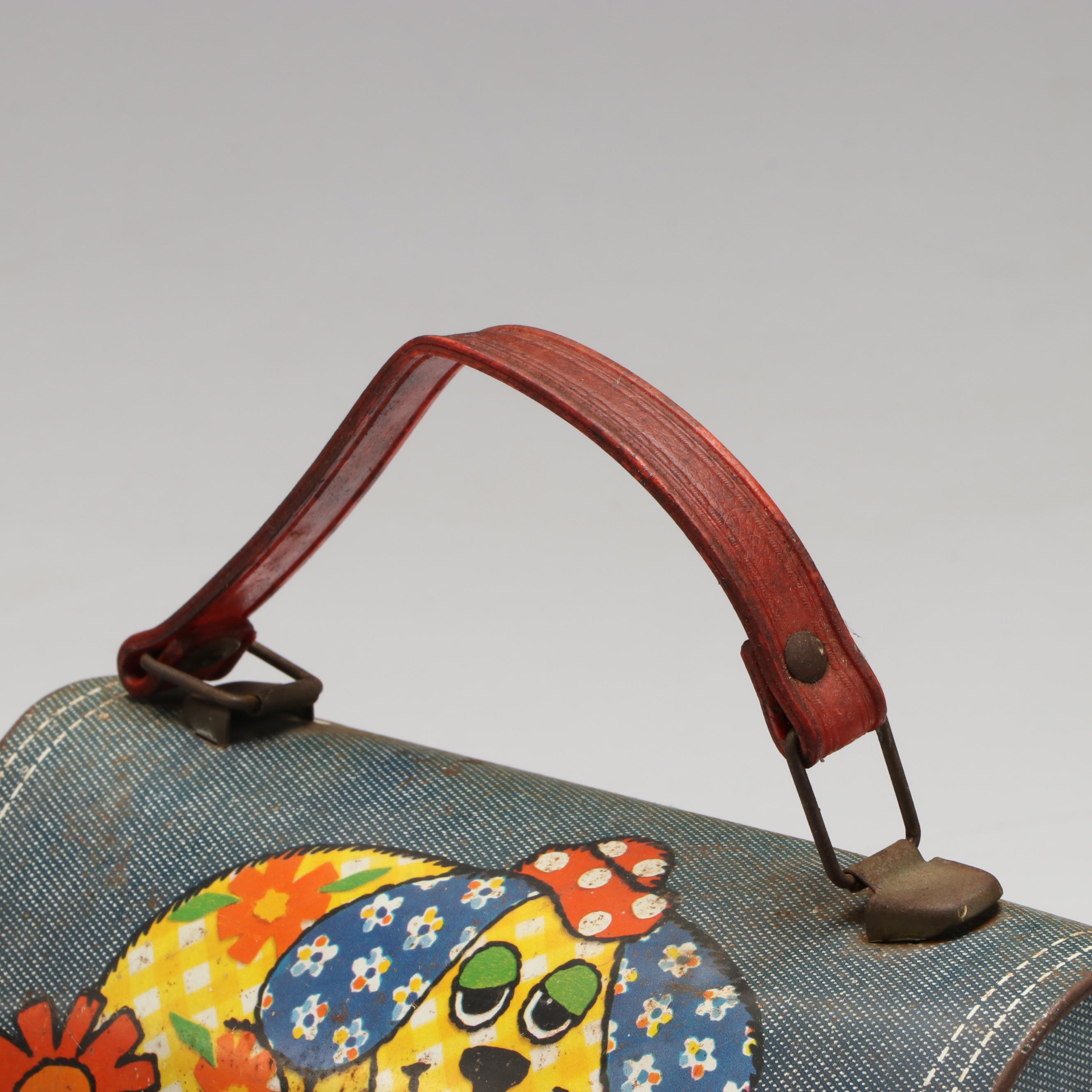 King-Seely Thermos Co. Corsage Lunchbox with Other Metal Lunchboxes