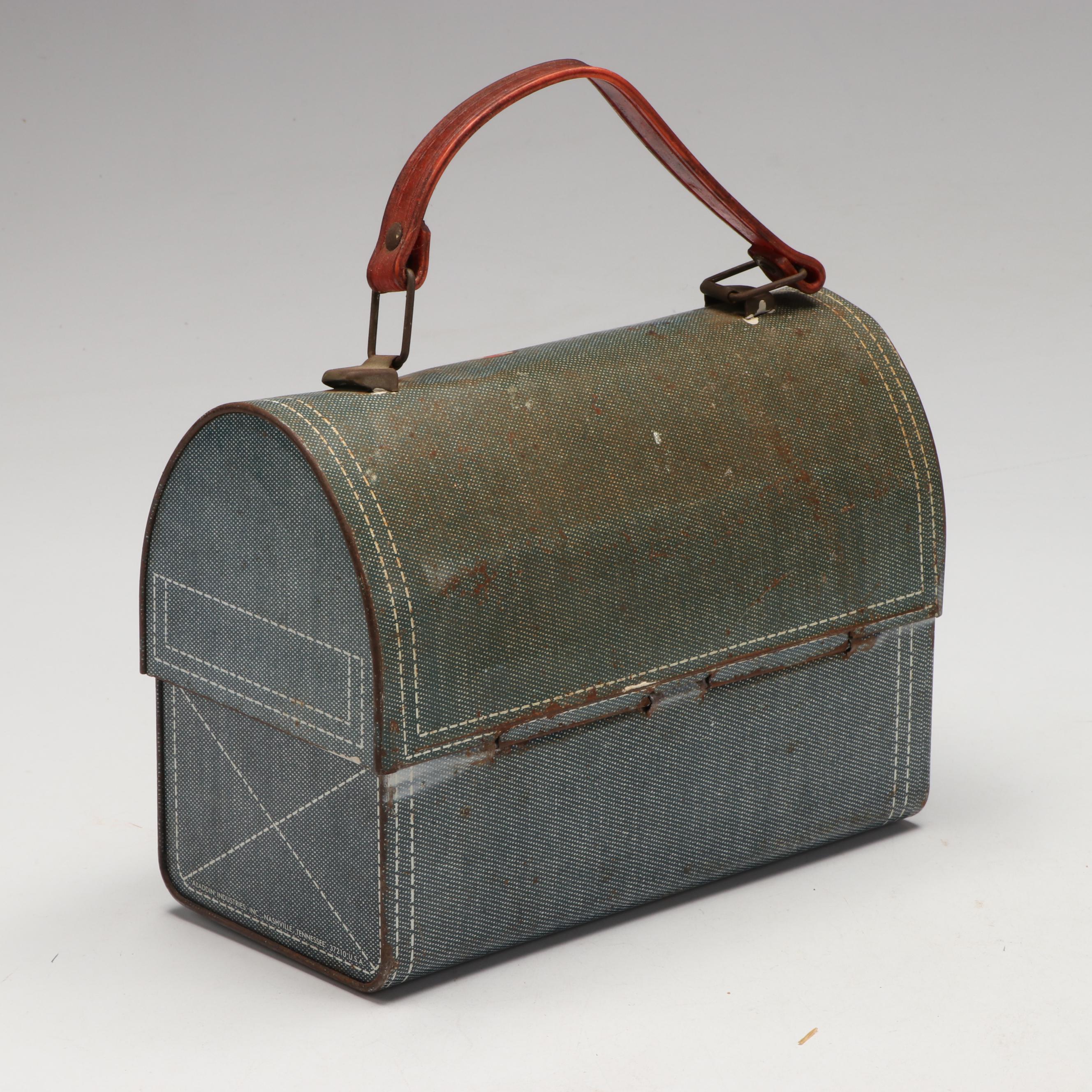 King-Seely Thermos Co. Corsage Lunchbox with Other Metal Lunchboxes