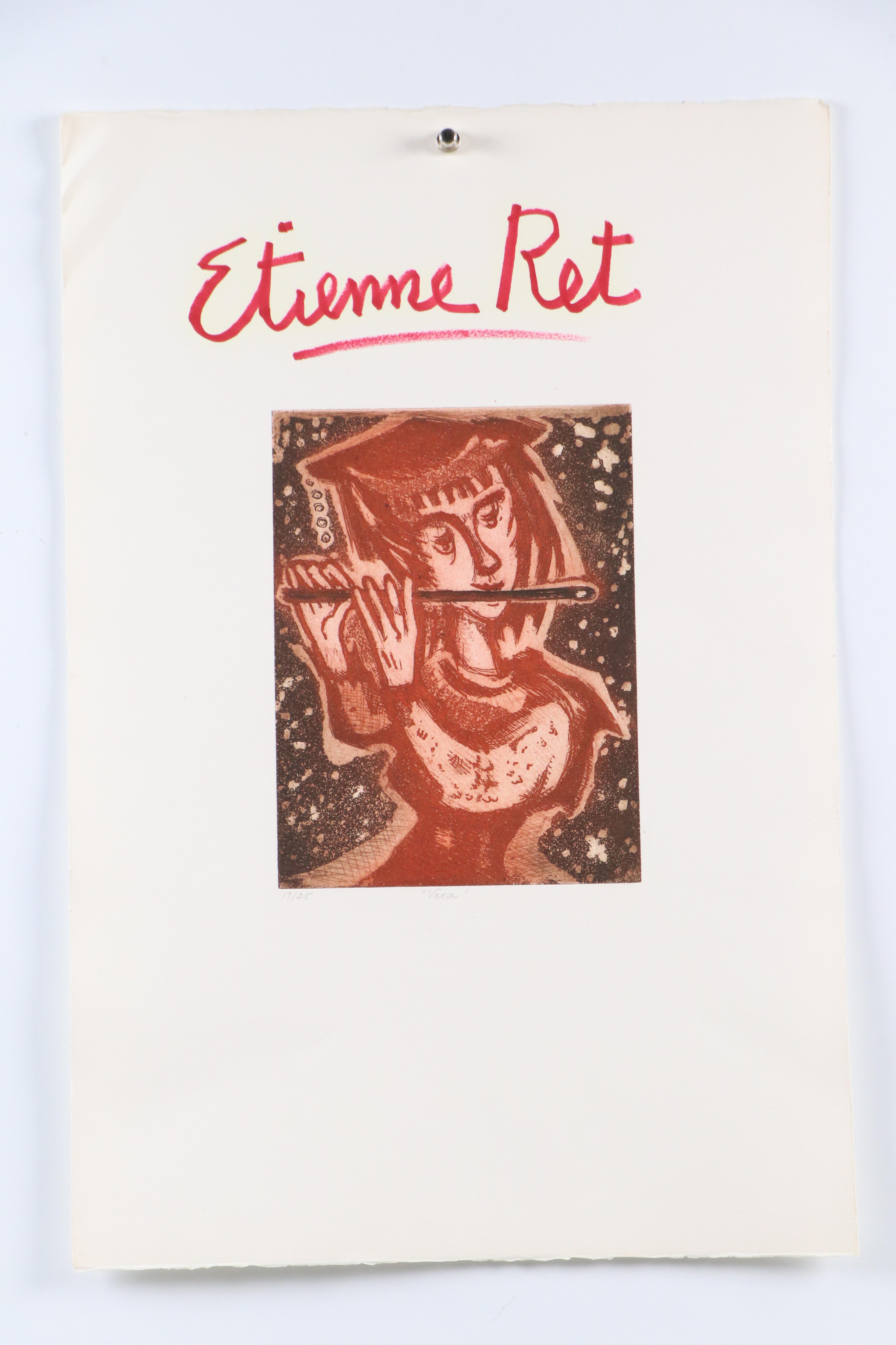 Etienne Ret Etchings "Vera," Mid-20th Century