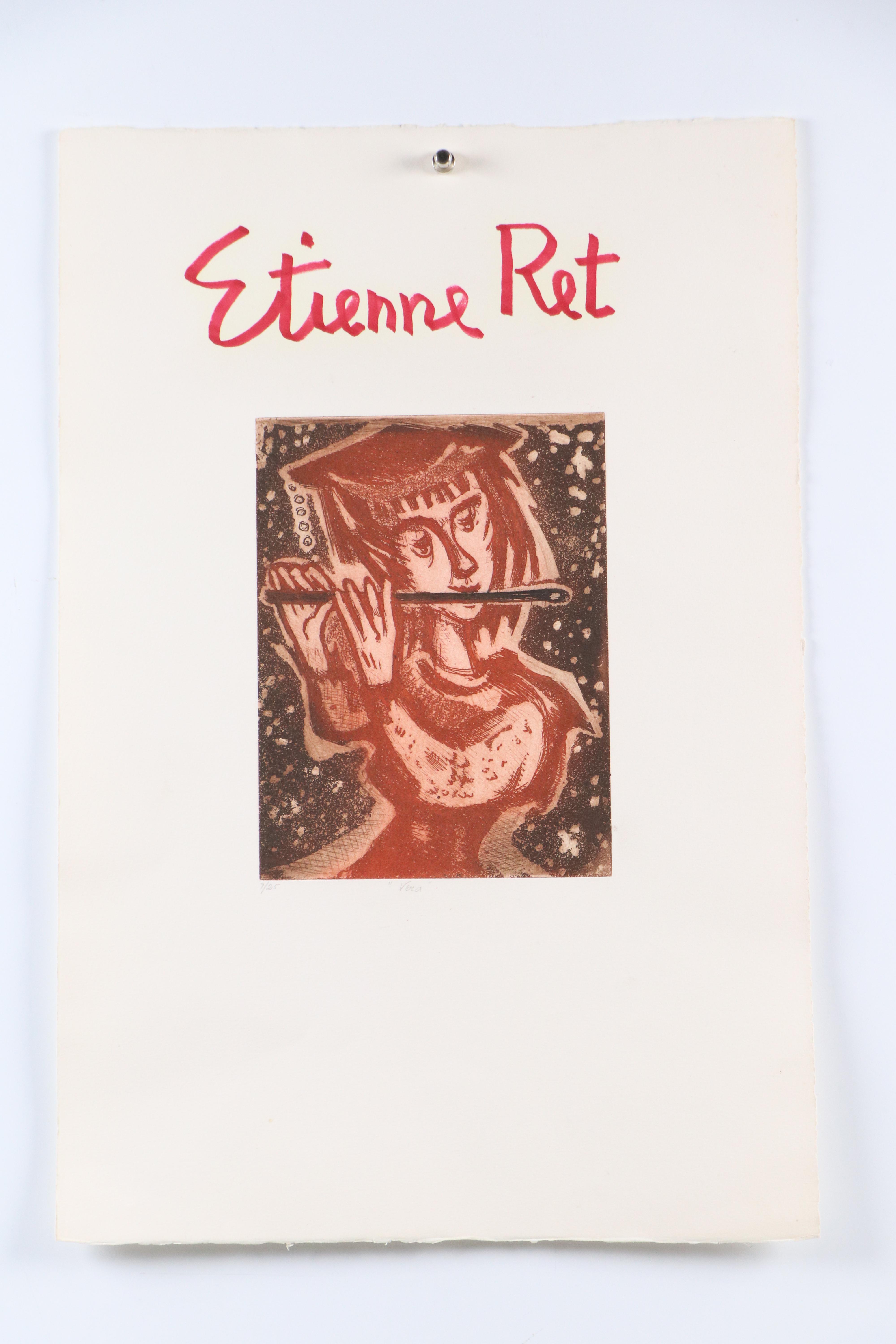 Etienne Ret Etchings "Vera," Mid-20th Century