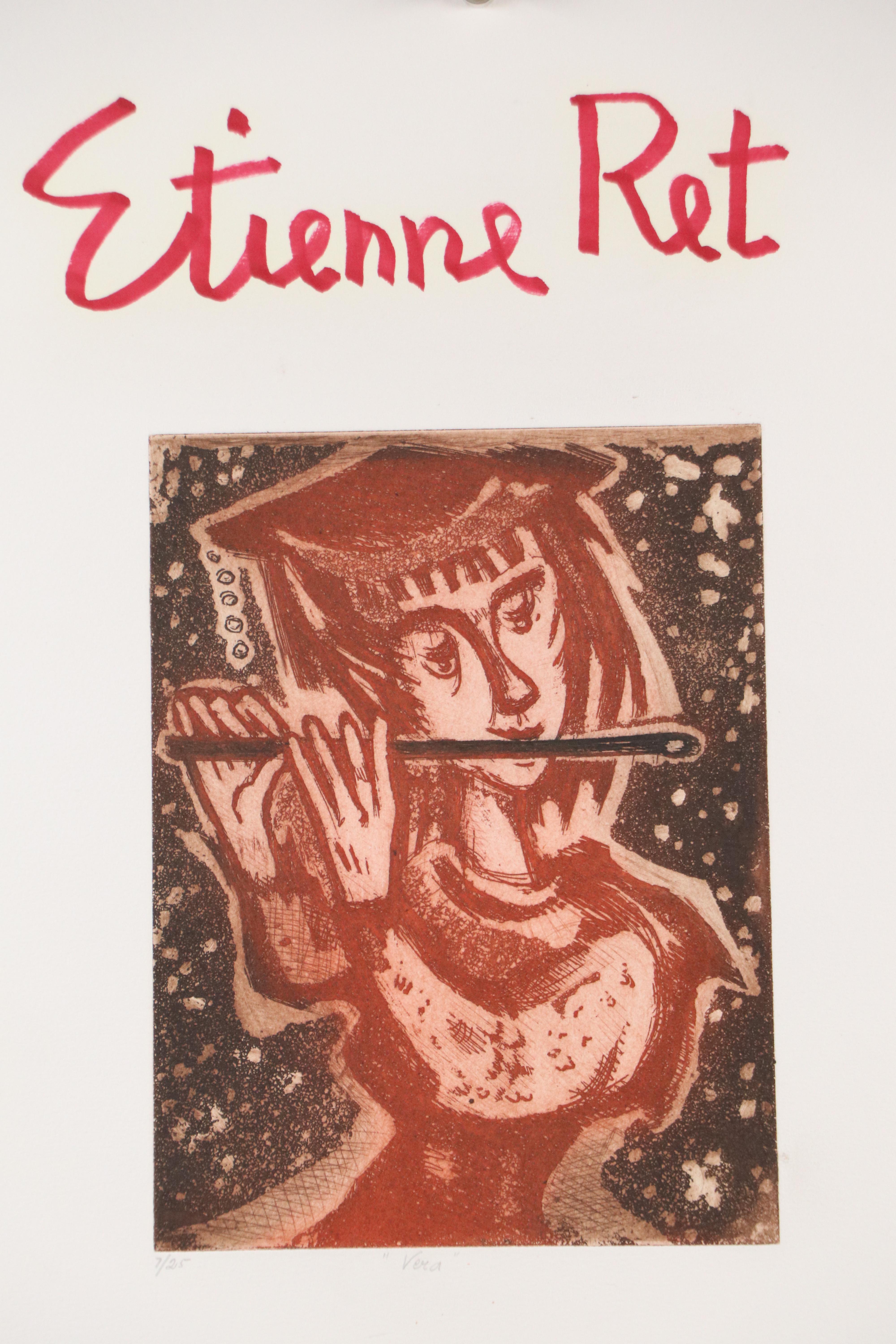 Etienne Ret Etchings "Vera," Mid-20th Century