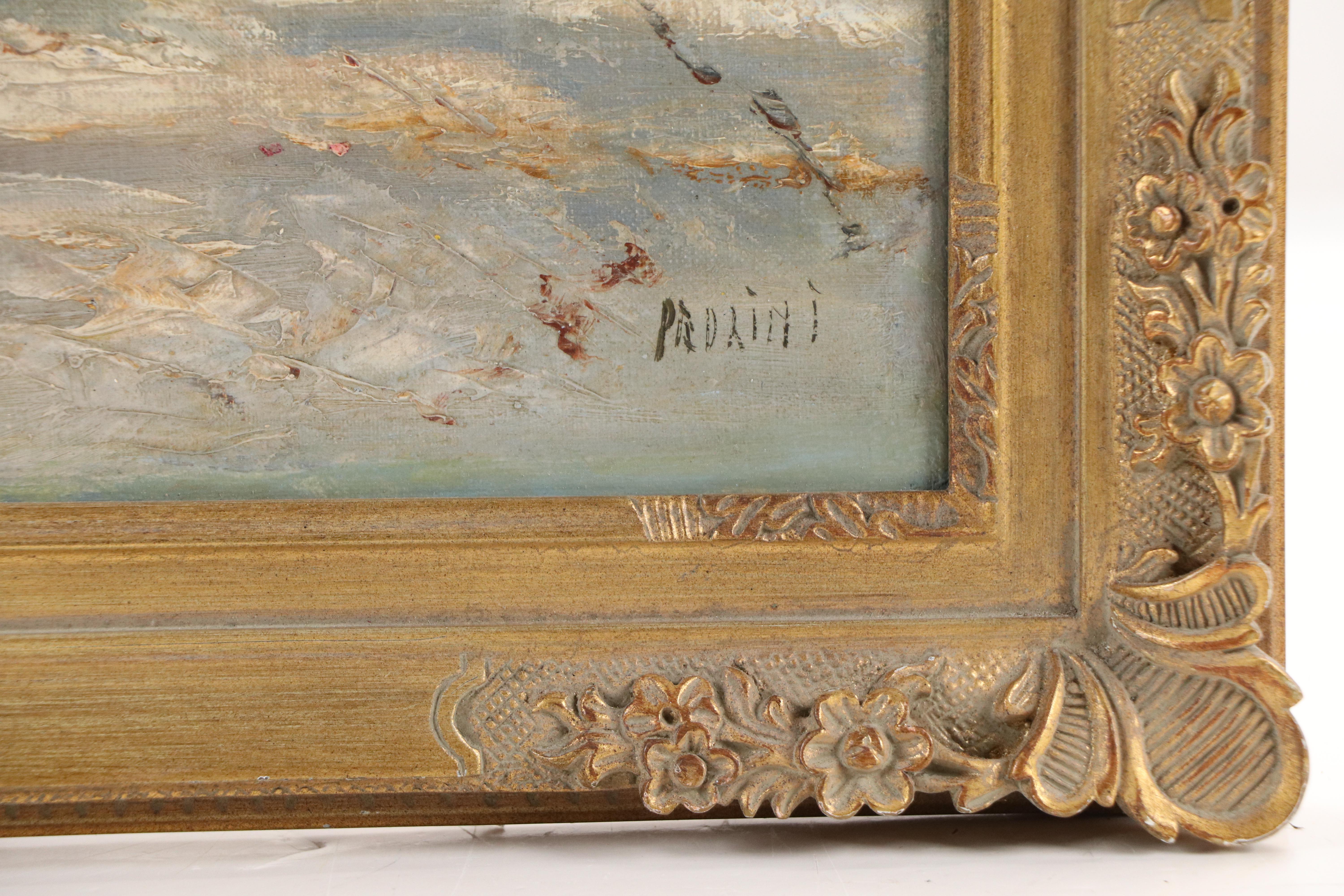 Pedrini Middle Eastern Landscape Oil Painting