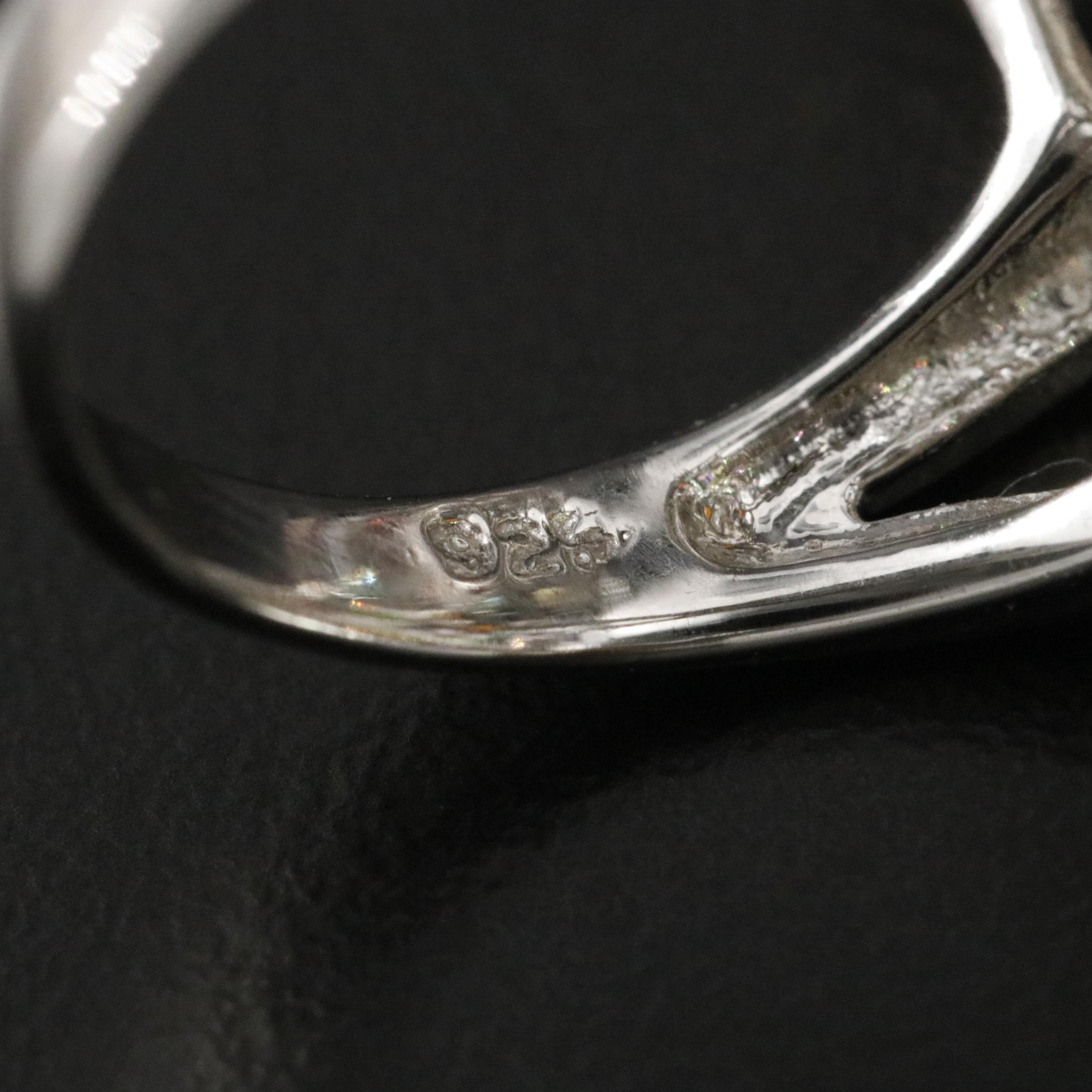 Sterling Tourmaline Pointer Ring