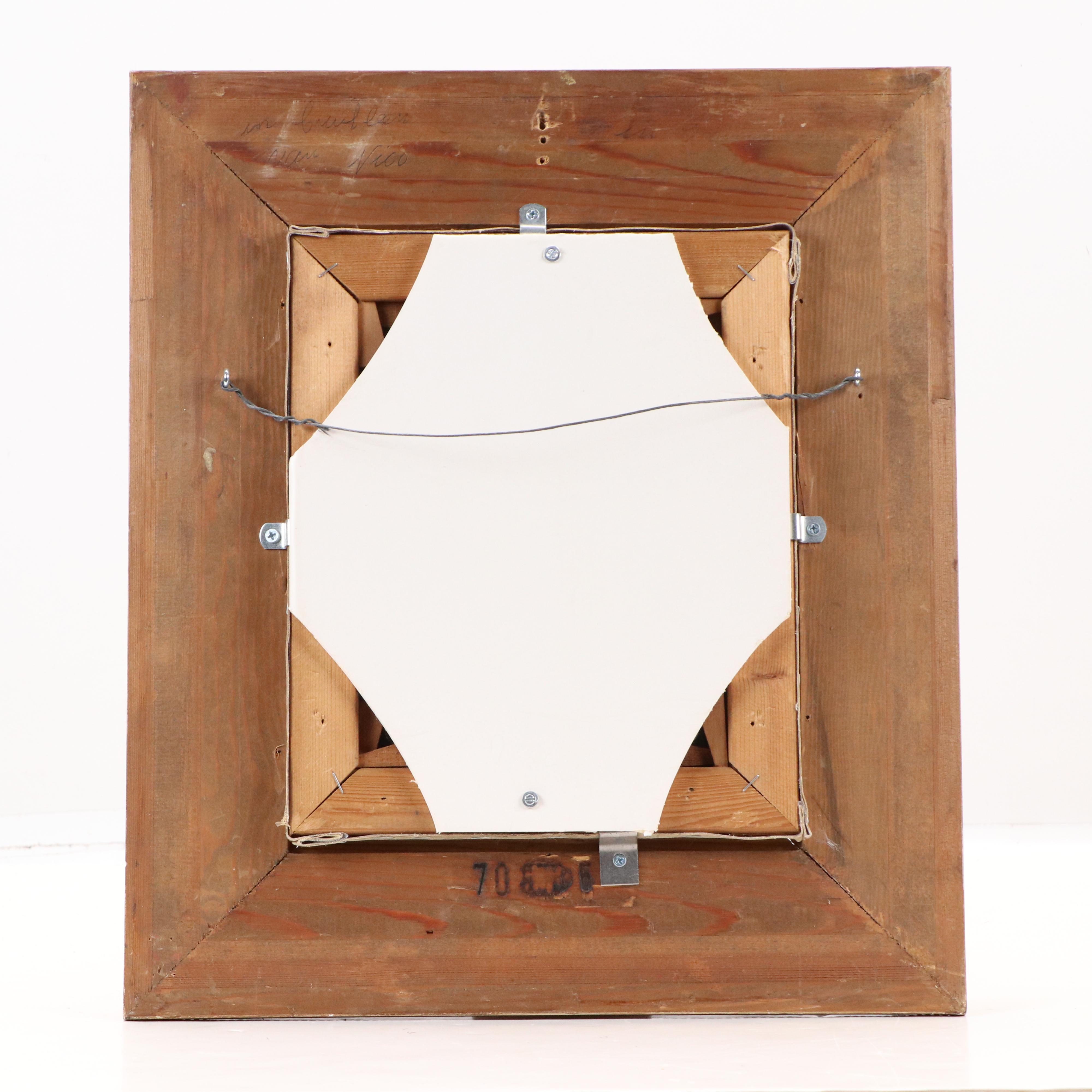 Copy Oil Painting "A Woman Spinning" After Nicolaes Maes, 19th Century