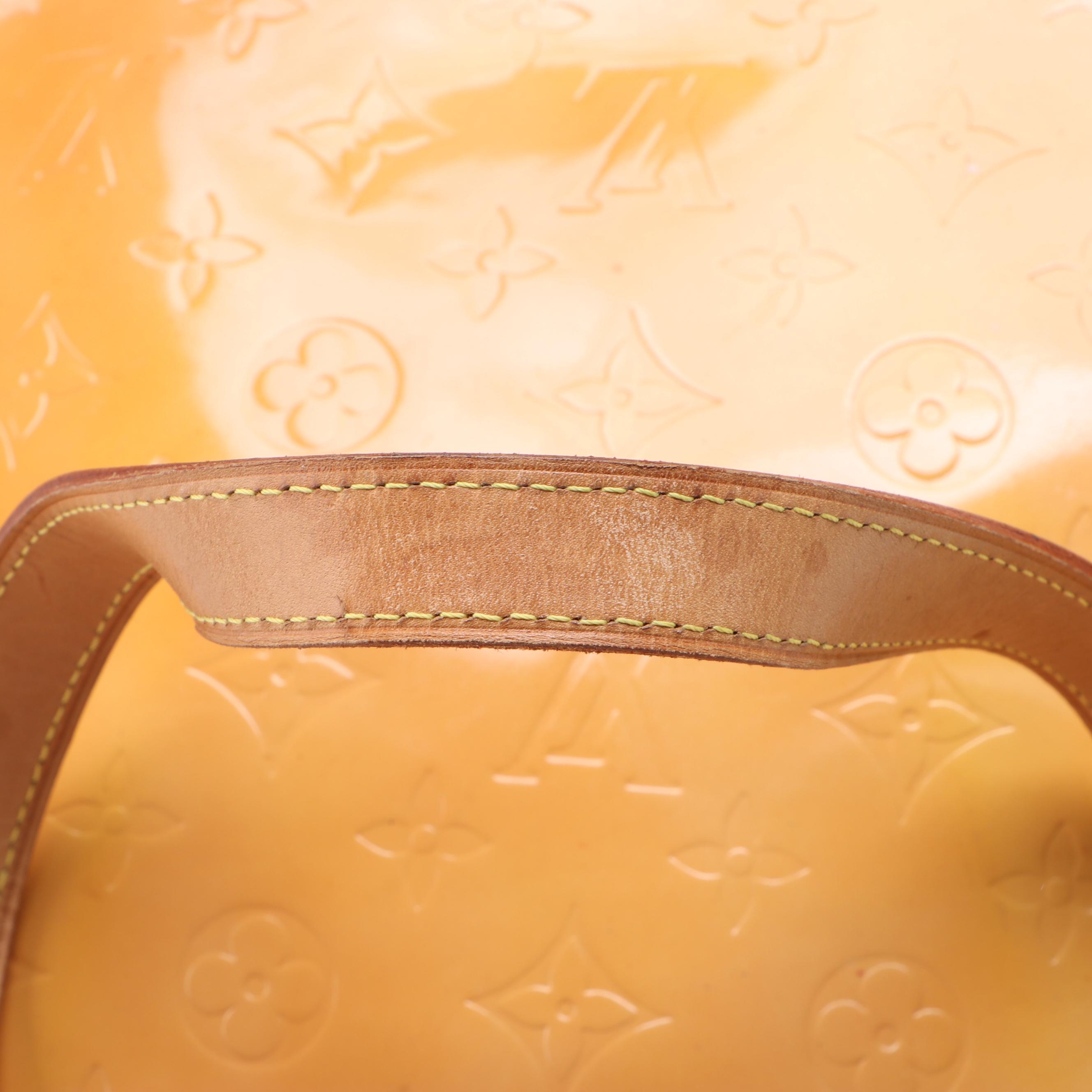 Louis Vuitton Houston Shoulder Bag in Mango/Dark Yellow Monogram Vernis