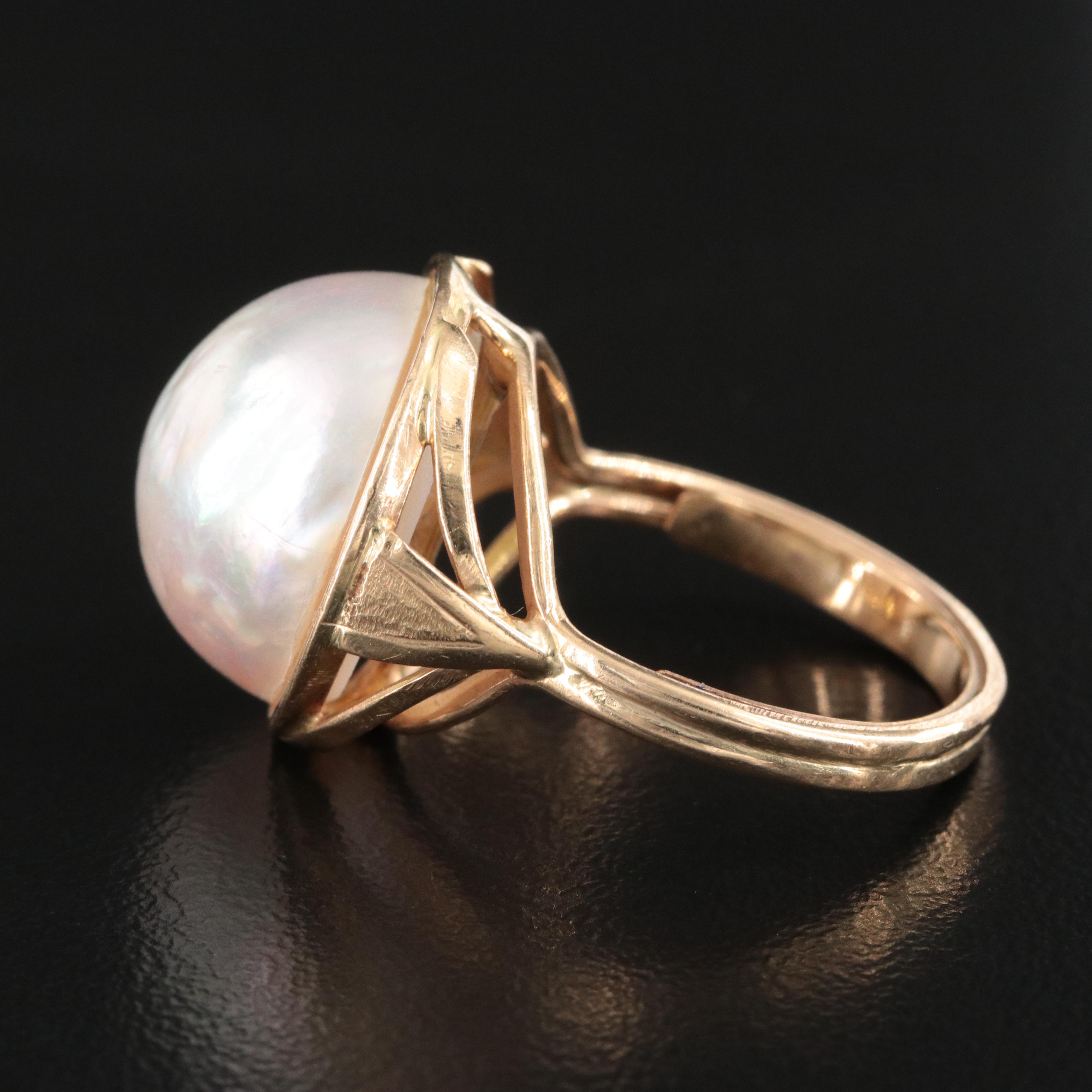 14K Pearl Ring