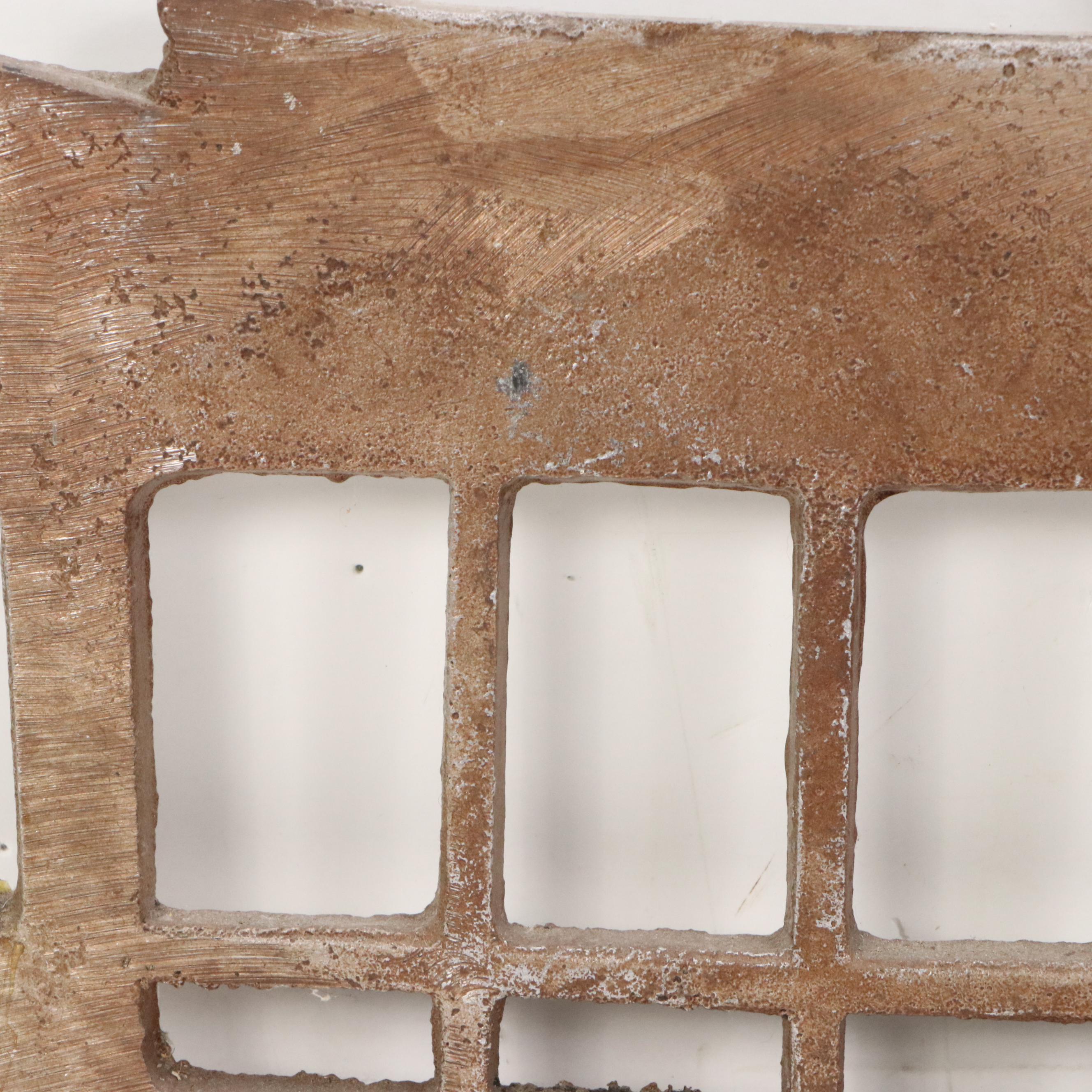 Metal Relief Sculpture of Steamboat Silhouette, Late 20th Century