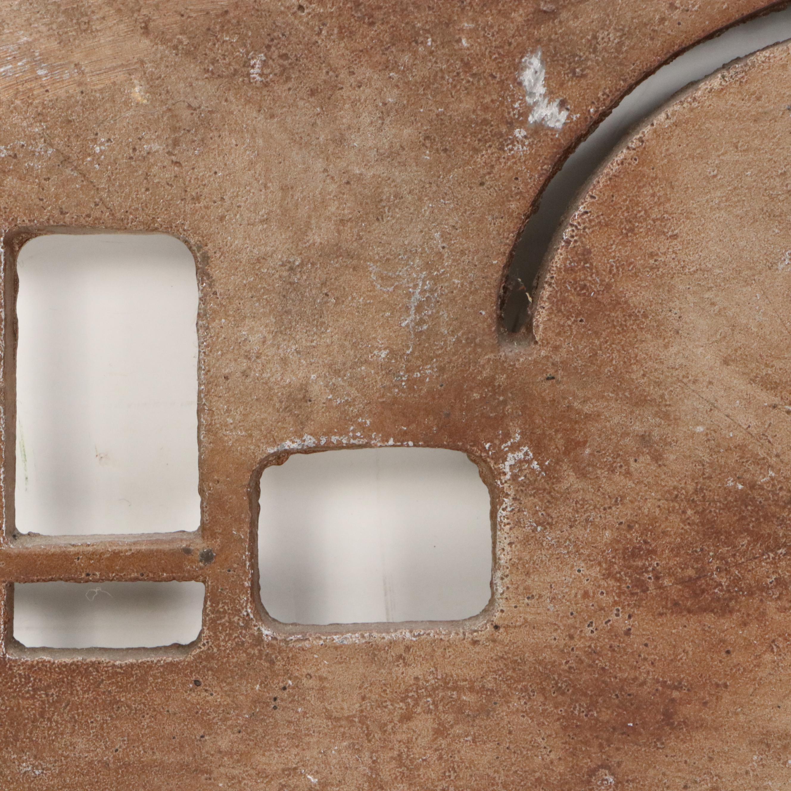 Metal Relief Sculpture of Steamboat Silhouette, Late 20th Century