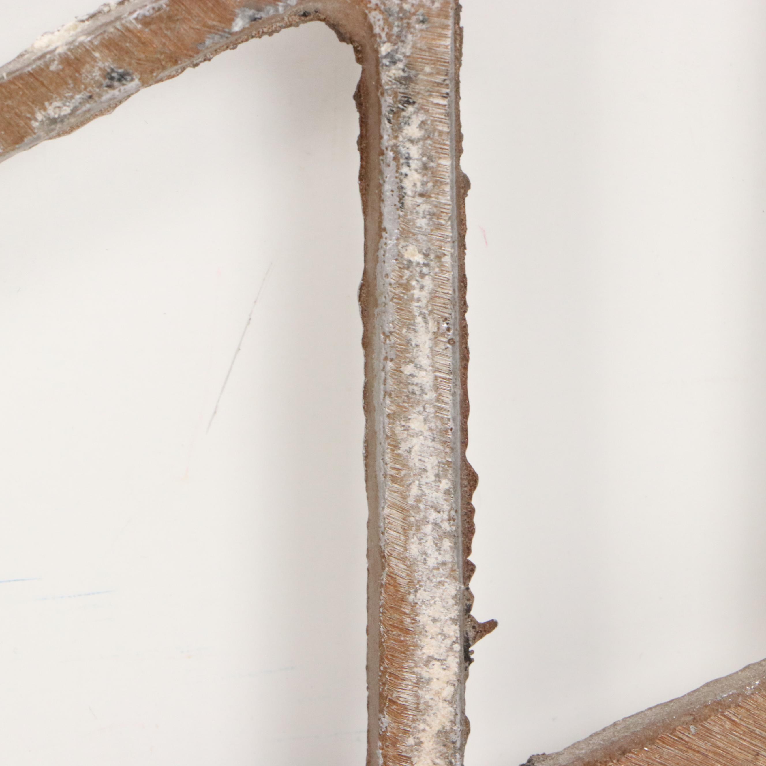 Metal Relief Sculpture of Steamboat Silhouette, Late 20th Century