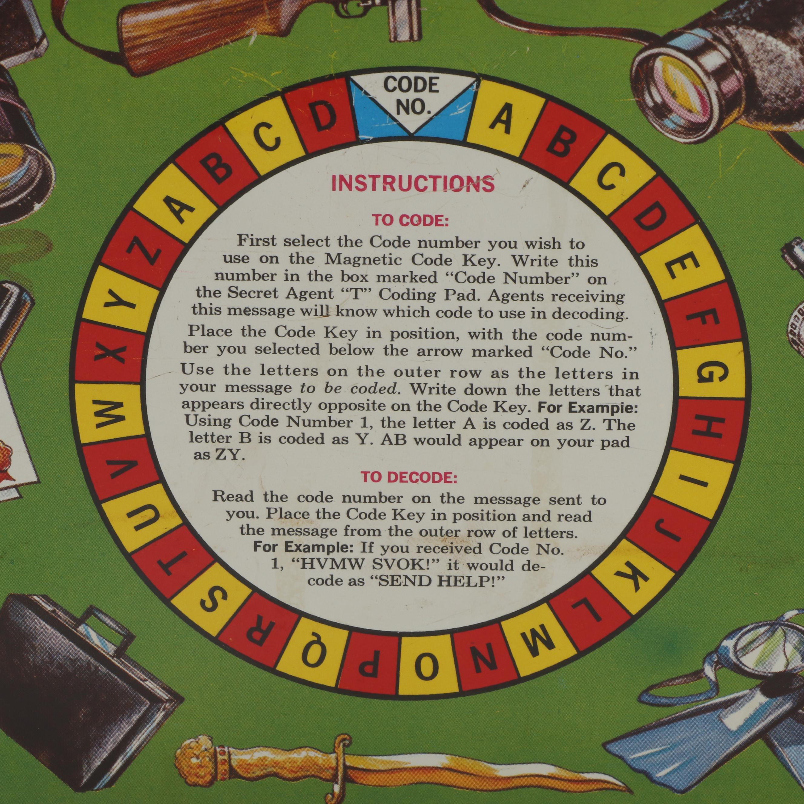 Vintage Tin Litho Secret Agent and Train Pattern Lunchboxes