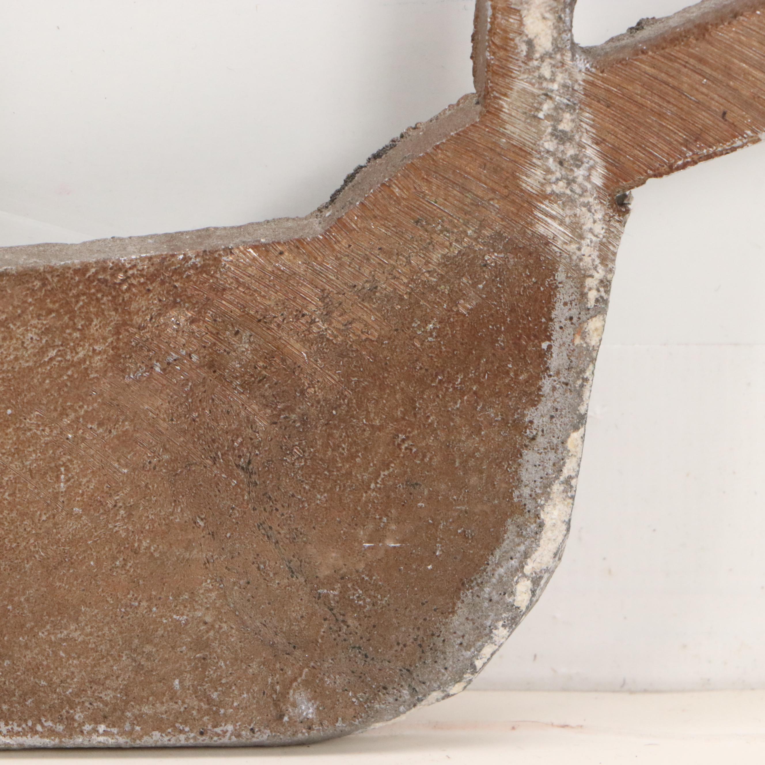 Metal Relief Sculpture of Steamboat Silhouette, Late 20th Century