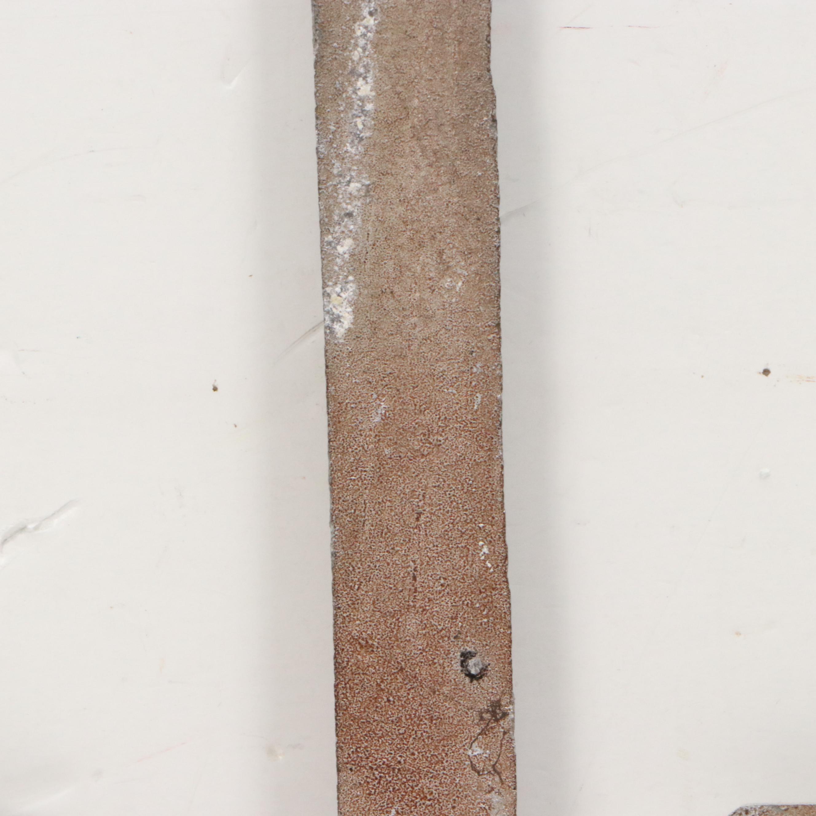 Metal Relief Sculpture of Steamboat Silhouette, Late 20th Century