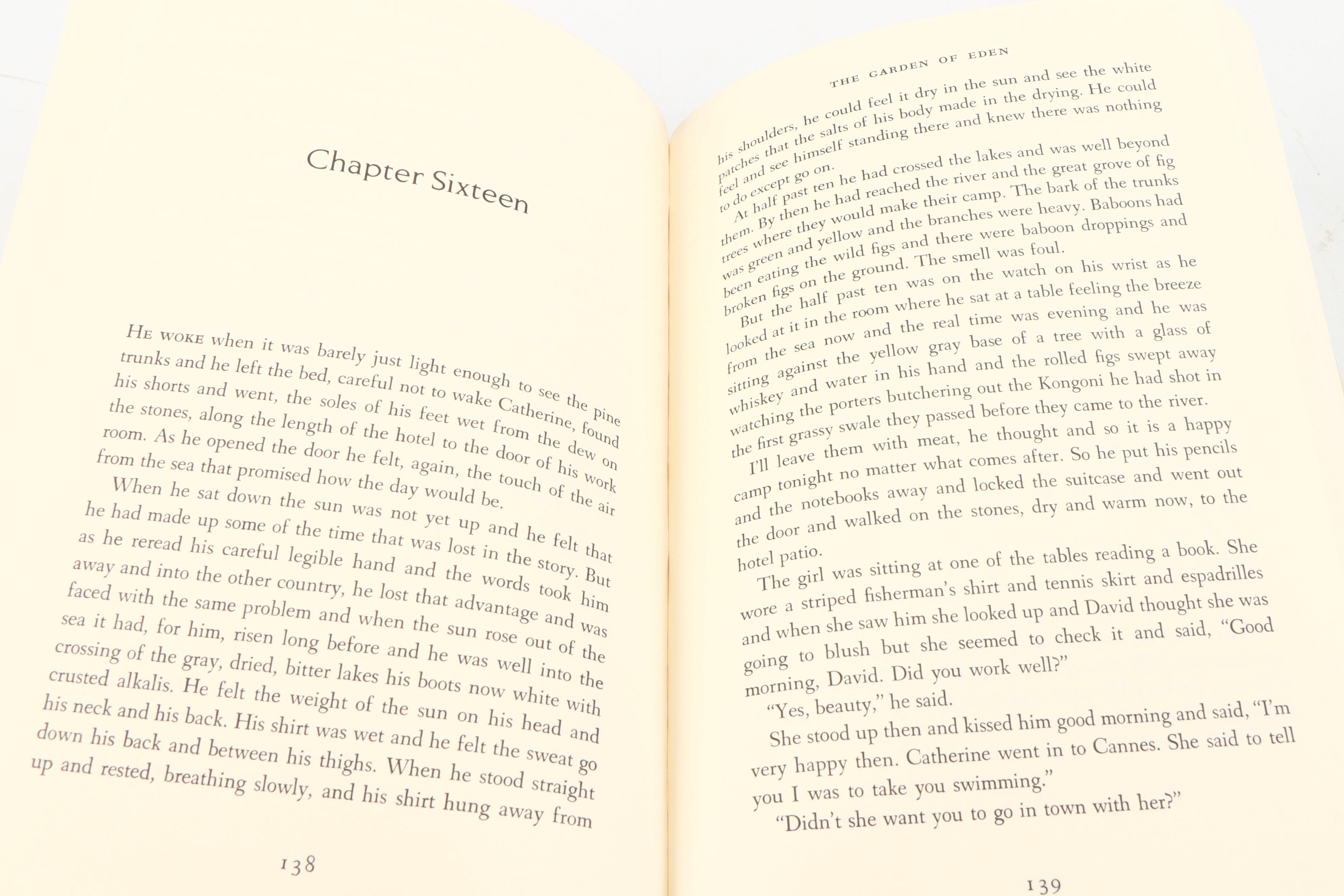 First Edition “The Garden of Eden” by Ernest Hemingway, 1986