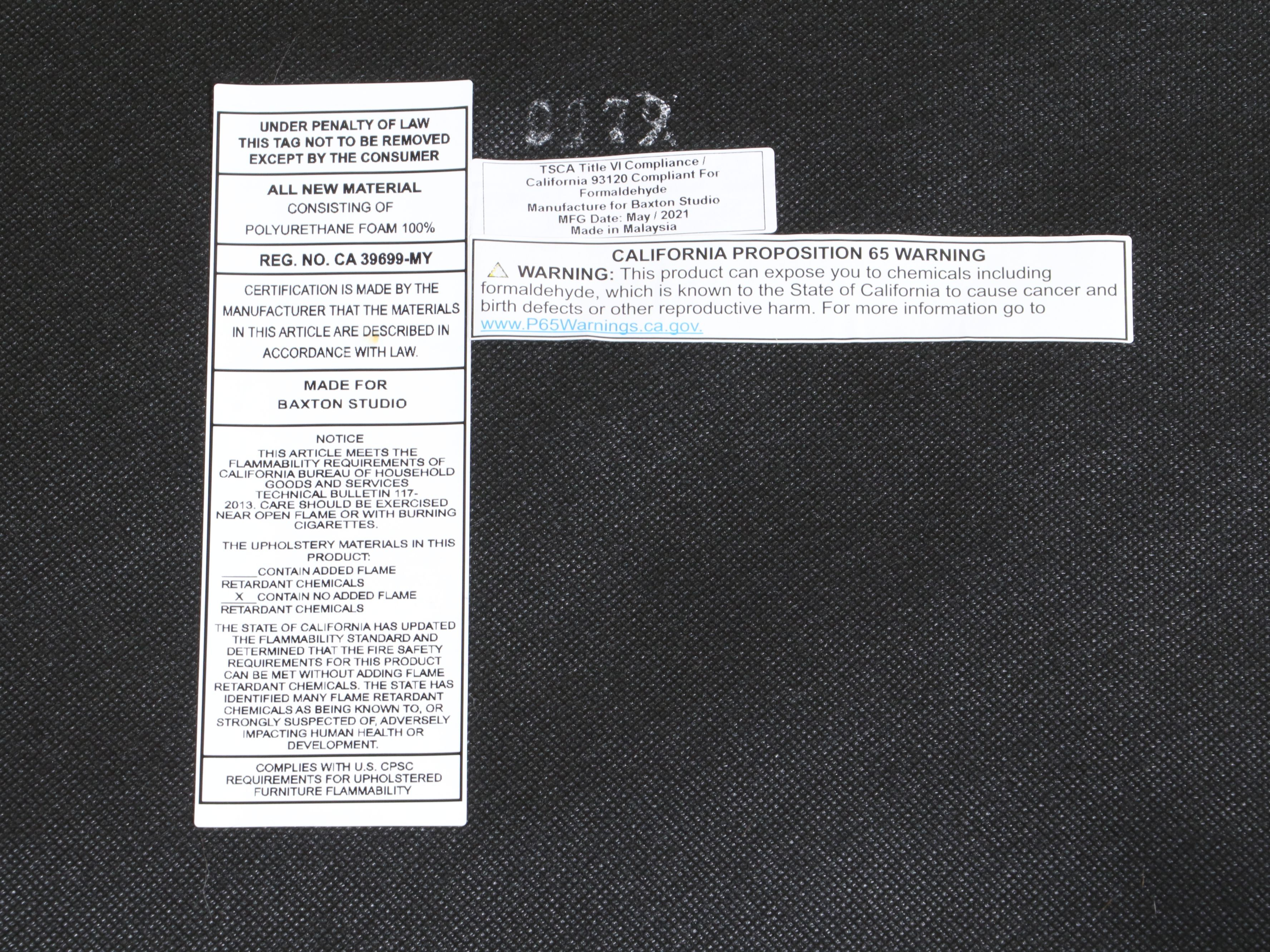 Pair of Braxton Studios Mid Century Modern Style Armchairs with Accent Pillows