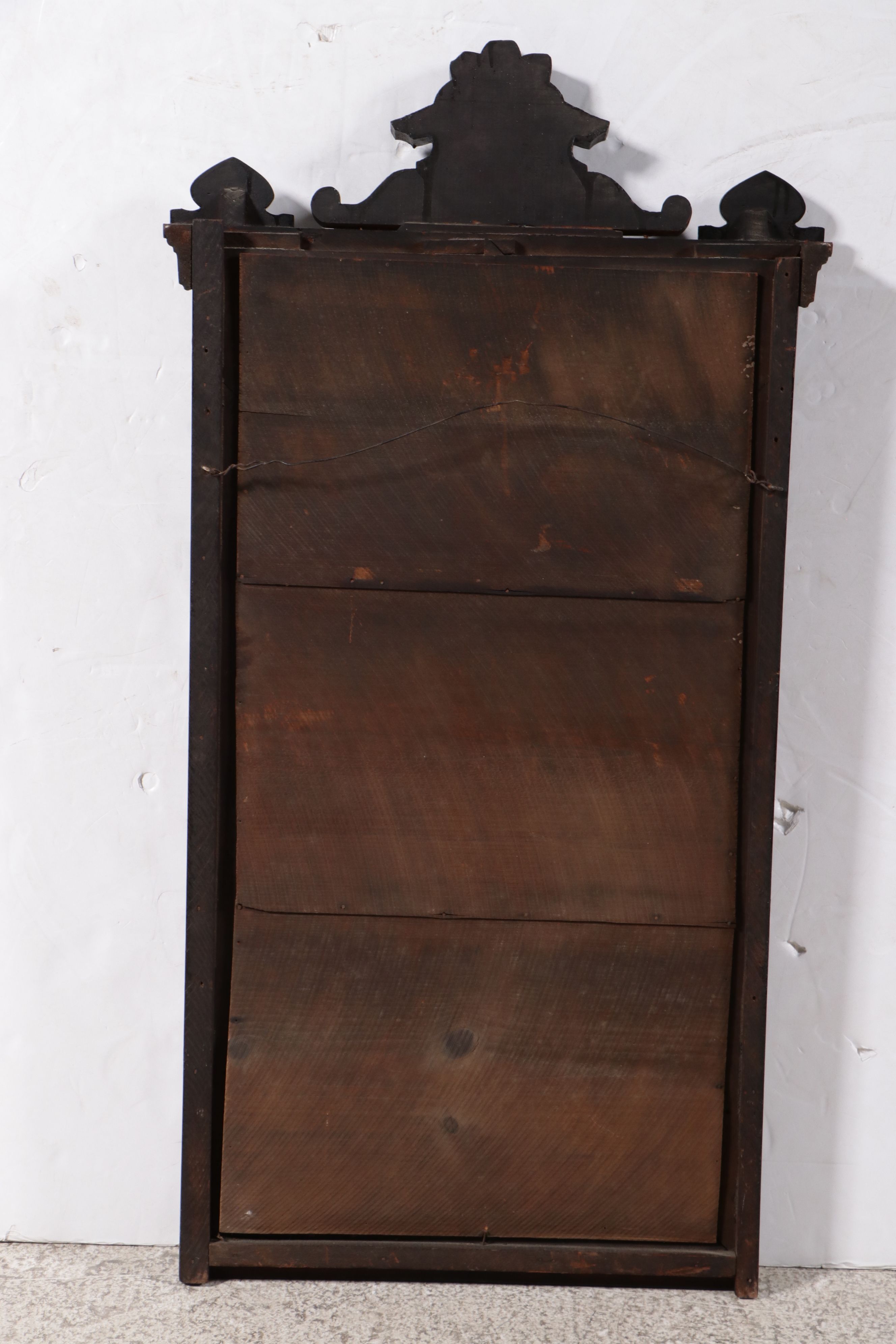 Victorian Eastlake Style Carved Walnut Pier Mirror, Late 19th Century