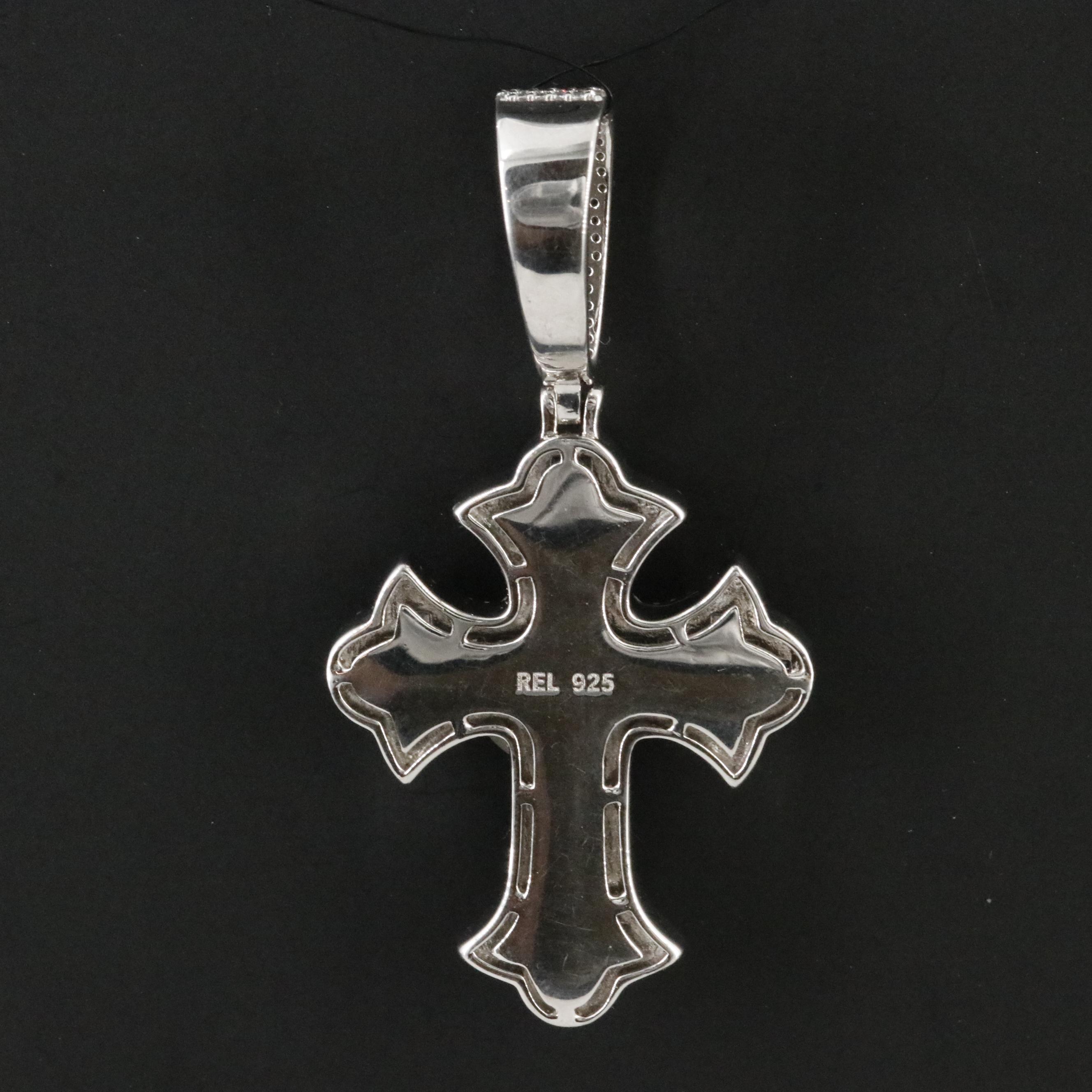 Sterling CZ Cross Pendant