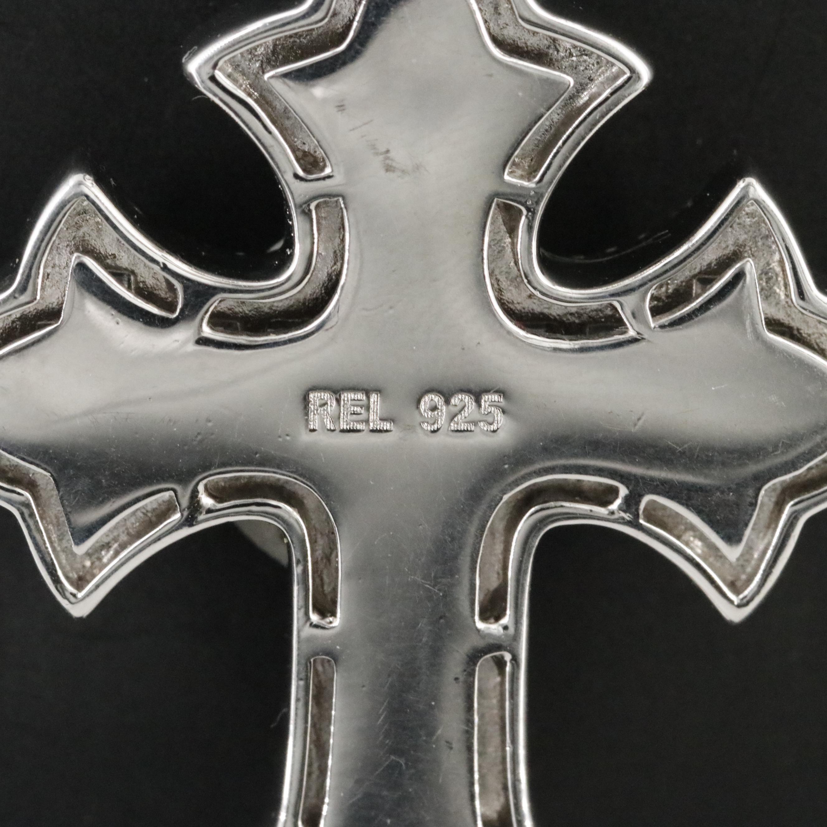 Sterling CZ Cross Pendant