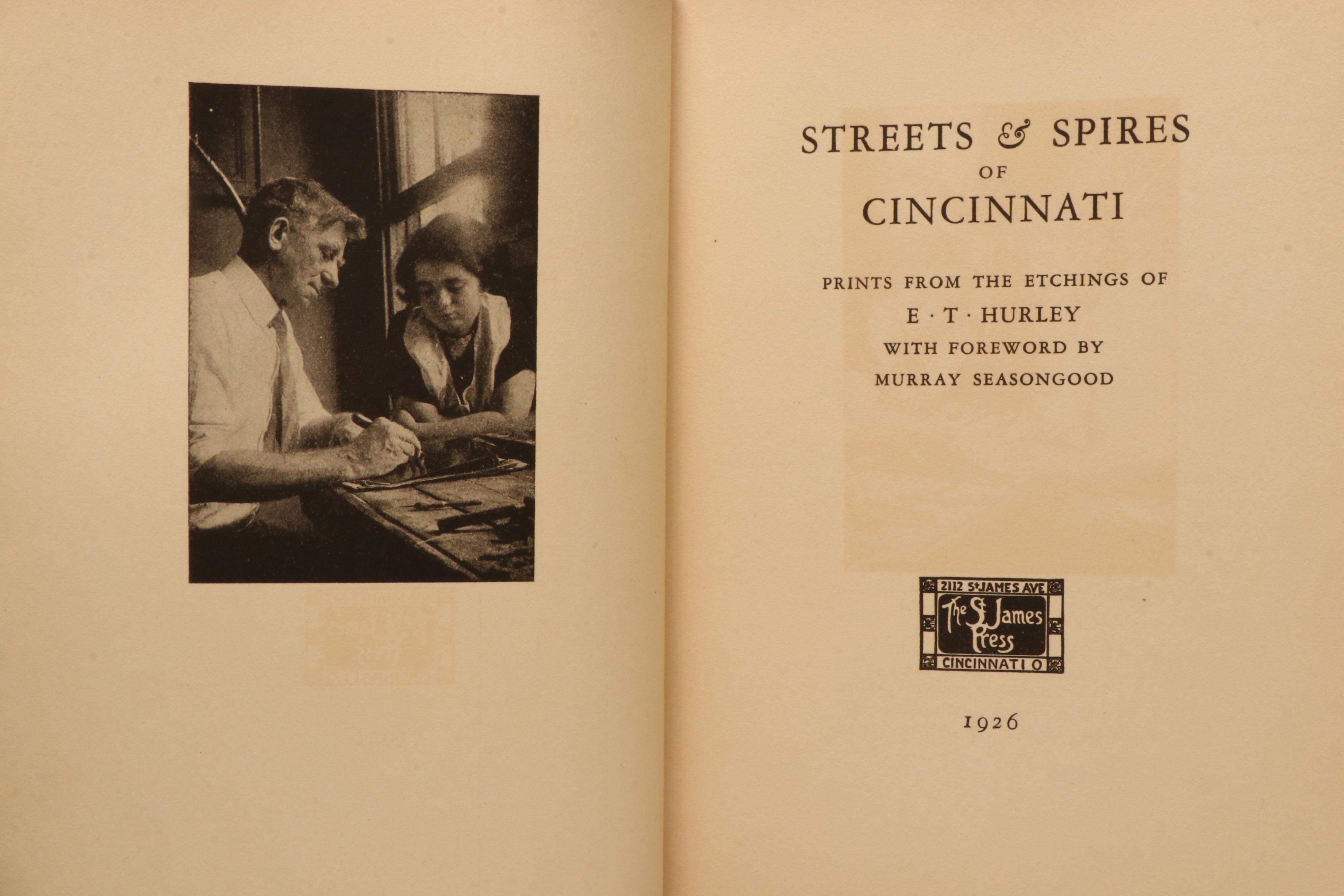 First Edition "Streets and Spires of Cincinnati" and More by E. T. Hurley